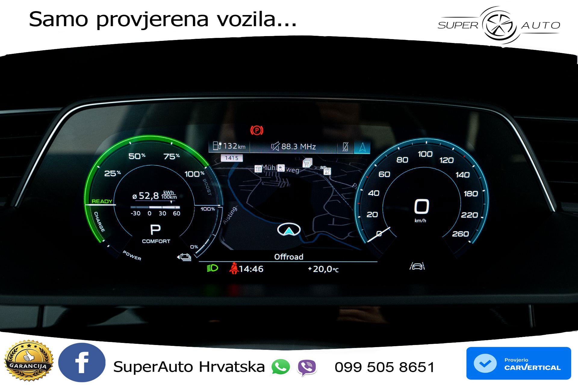 Audi e-tron S 503 KS, ZRAČNI+VIRT+NAVI