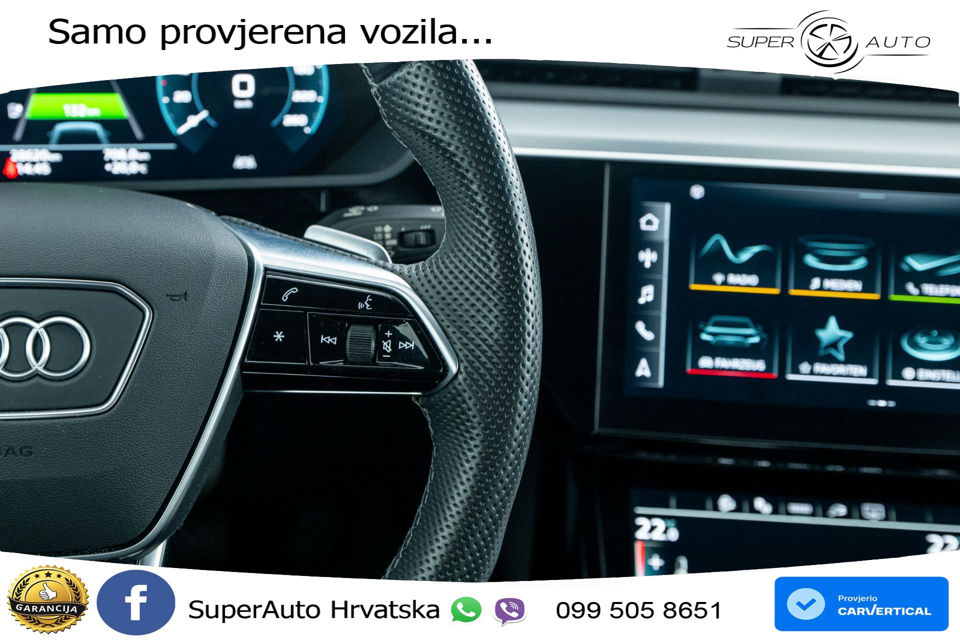 Audi e-tron S 503 KS, ZRAČNI+VIRT+NAVI
