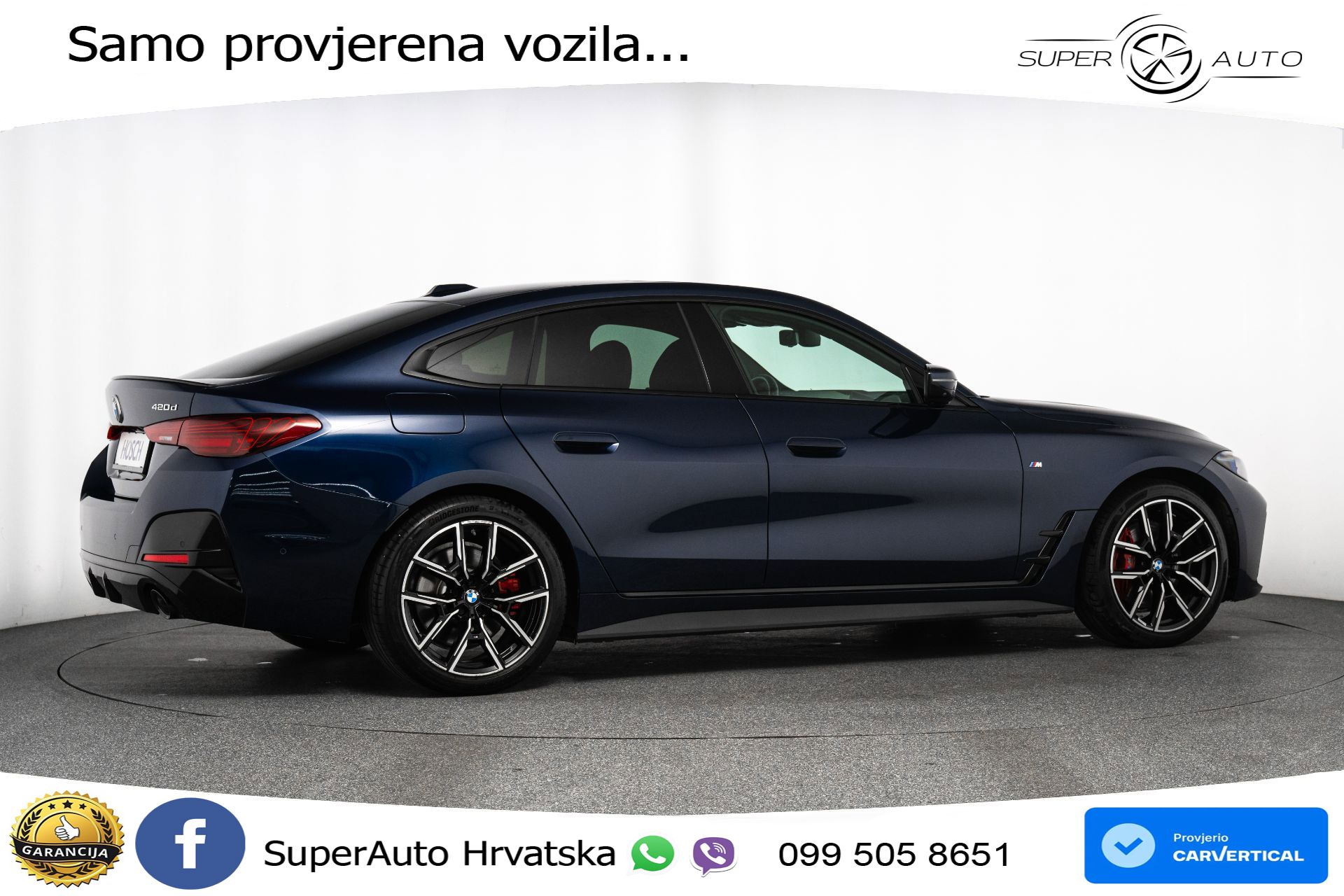 BMW 420d xDrive GC Aut. M Sport Pro 190 KS, ACC+360+GR SJED+HEAD+VIRT+NAVI
