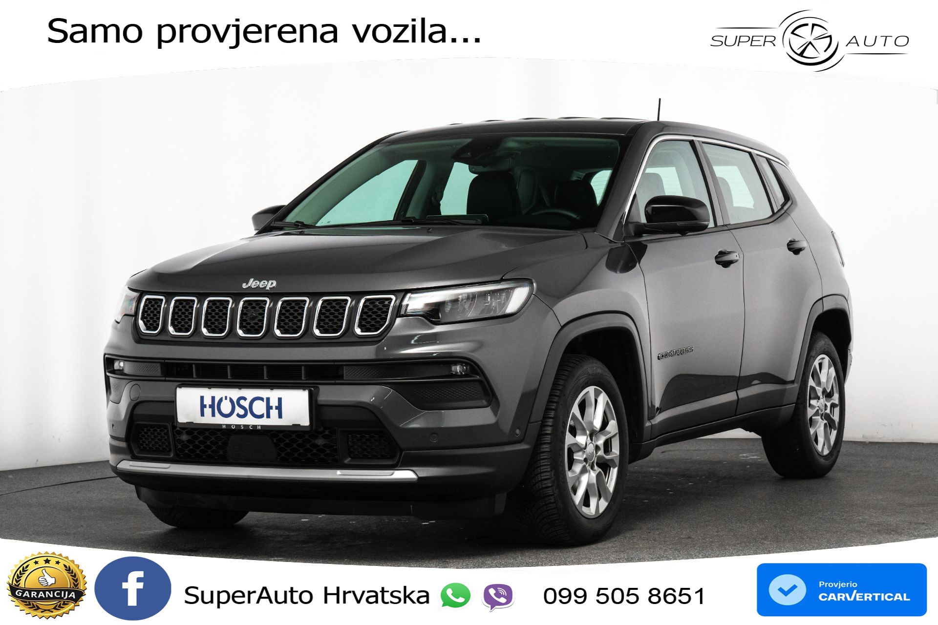Jeep Compass 1.5 GSE Aut. 130 KS, LED+ACC+GR SJED+KAM+VIRT+PDC