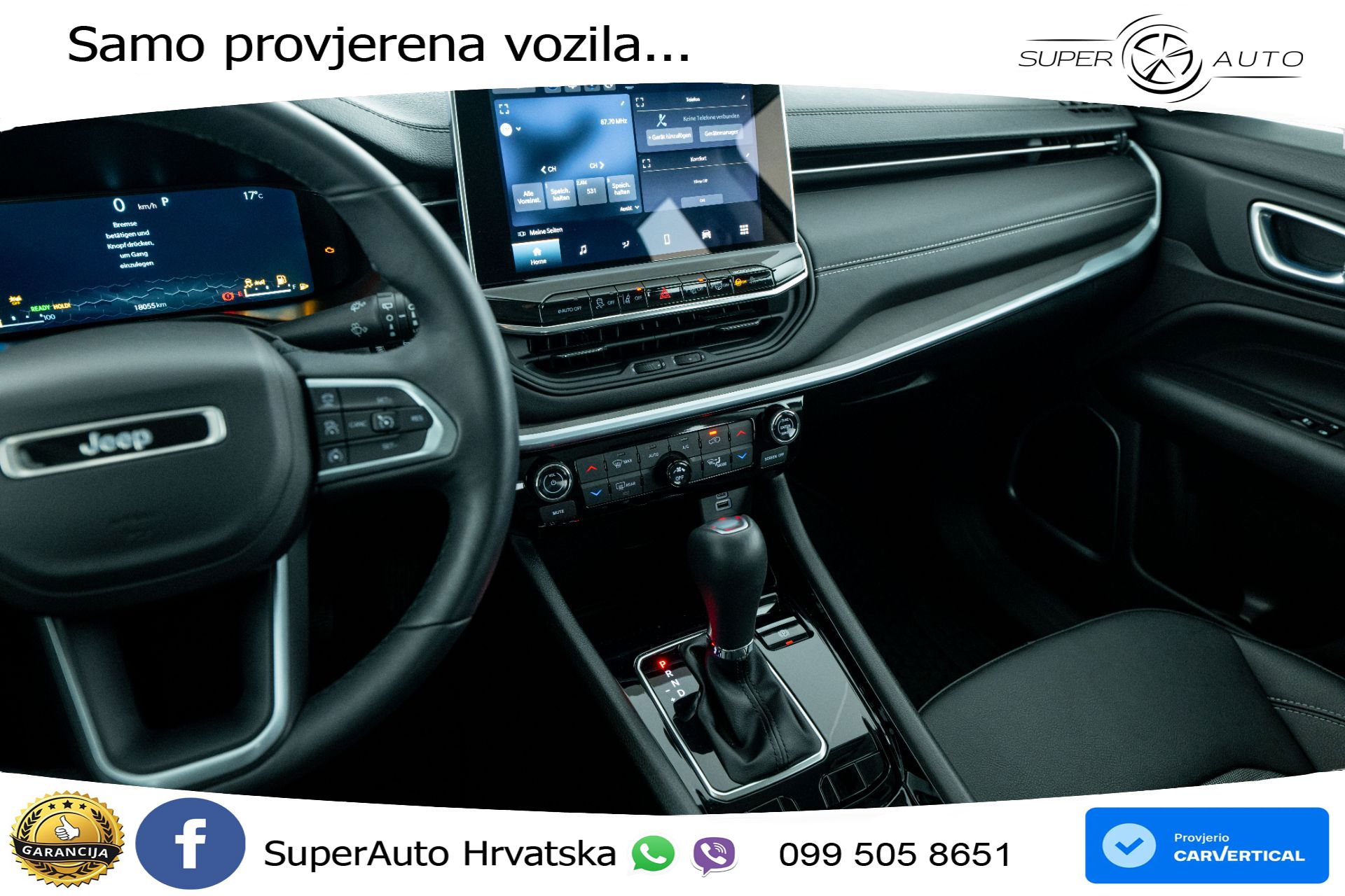 Jeep Compass 1.5 GSE Aut. 130 KS, LED+ACC+GR SJED+KAM+VIRT+PDC
