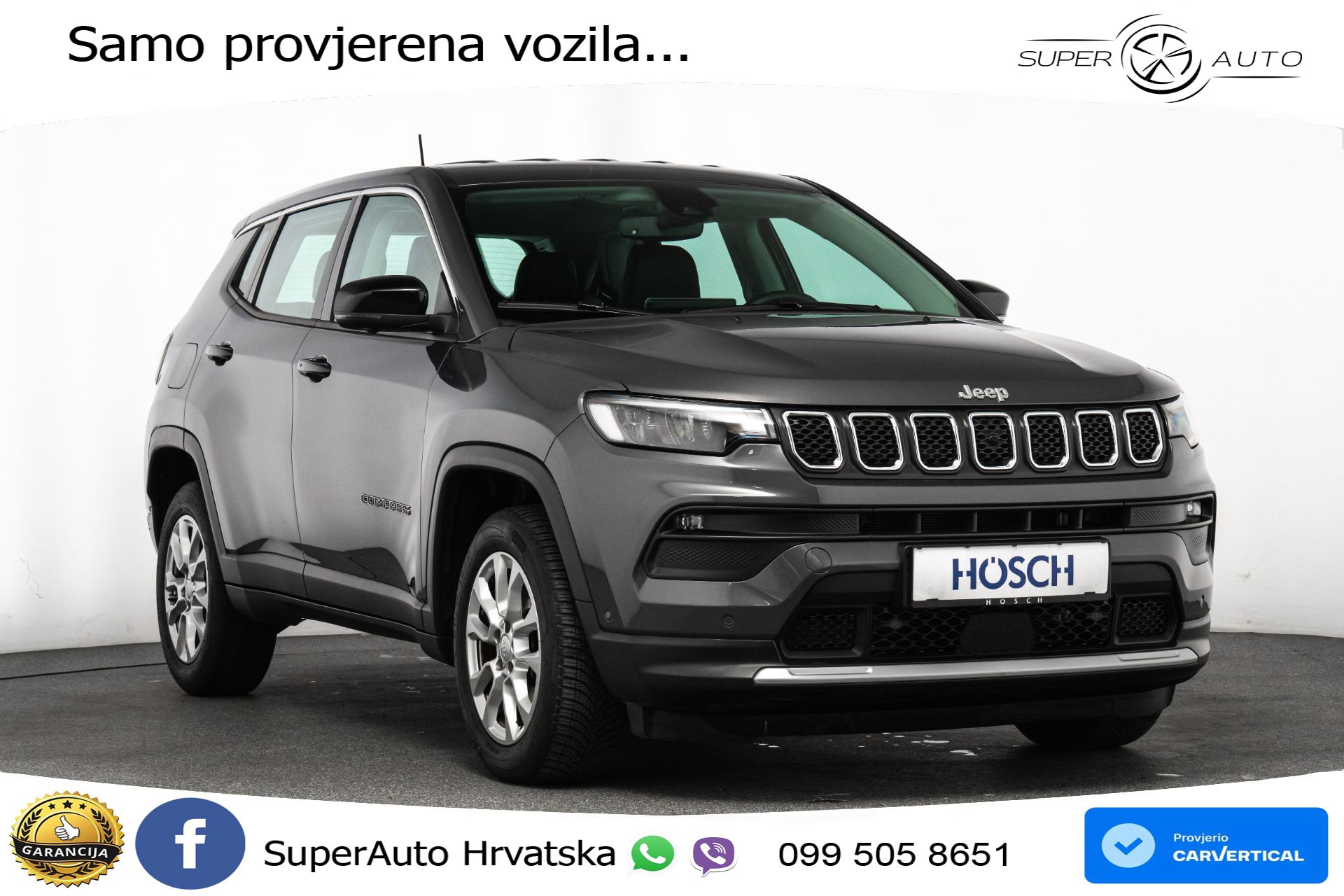 Jeep Compass 1.5 GSE Aut. 130 KS, LED+ACC+GR SJED+KAM+VIRT+PDC