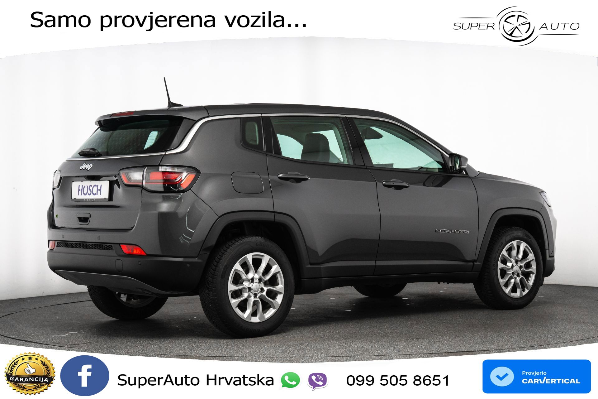 Jeep Compass 1.5 GSE Aut. 130 KS, LED+ACC+GR SJED+KAM+VIRT+PDC