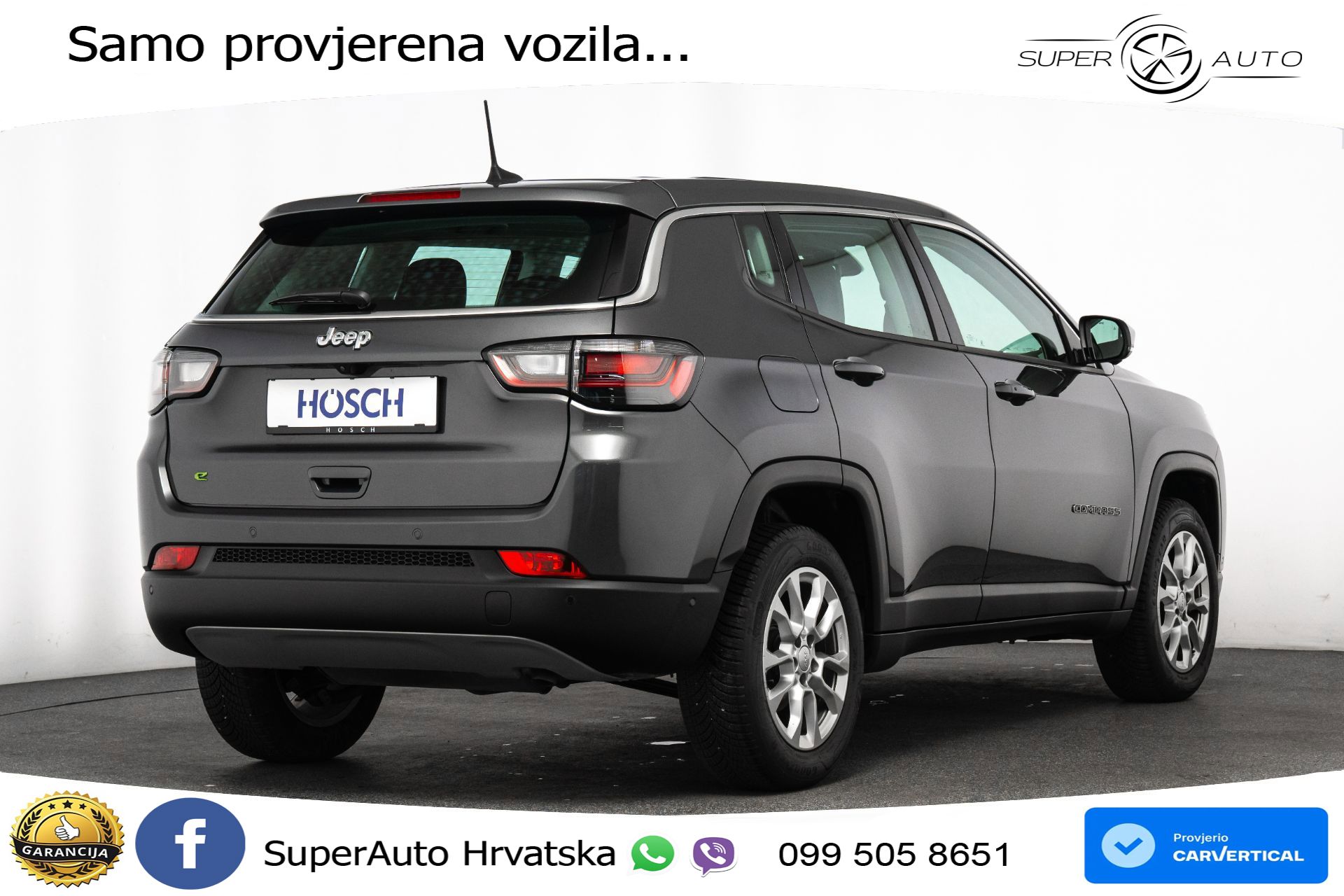 Jeep Compass 1.5 GSE Aut. 130 KS, LED+ACC+GR SJED+KAM+VIRT+PDC