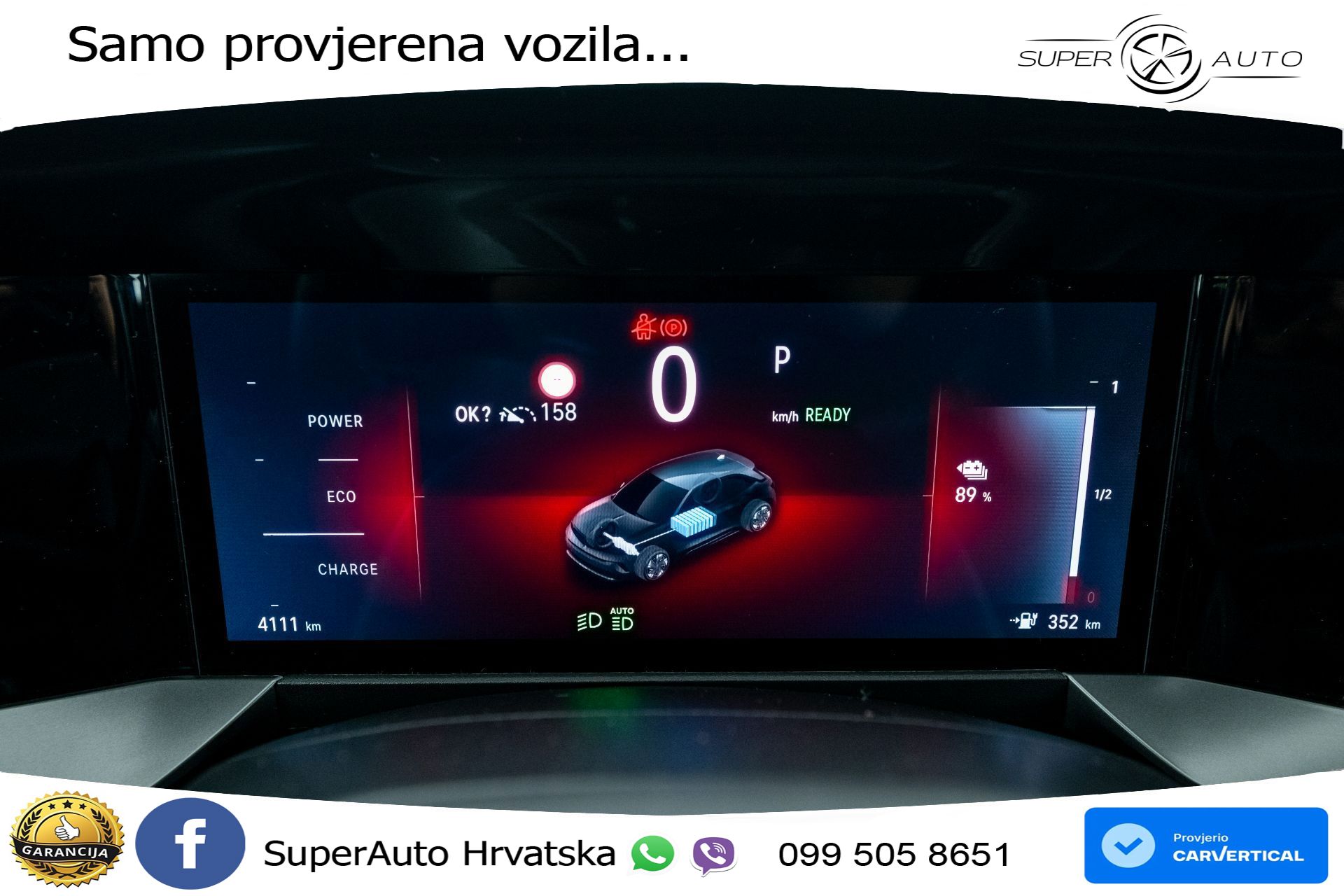 Opel Mokka-E 54 kWh Ultimate 136 KS, LED+KLIMA+KAM+PDC+VIRT