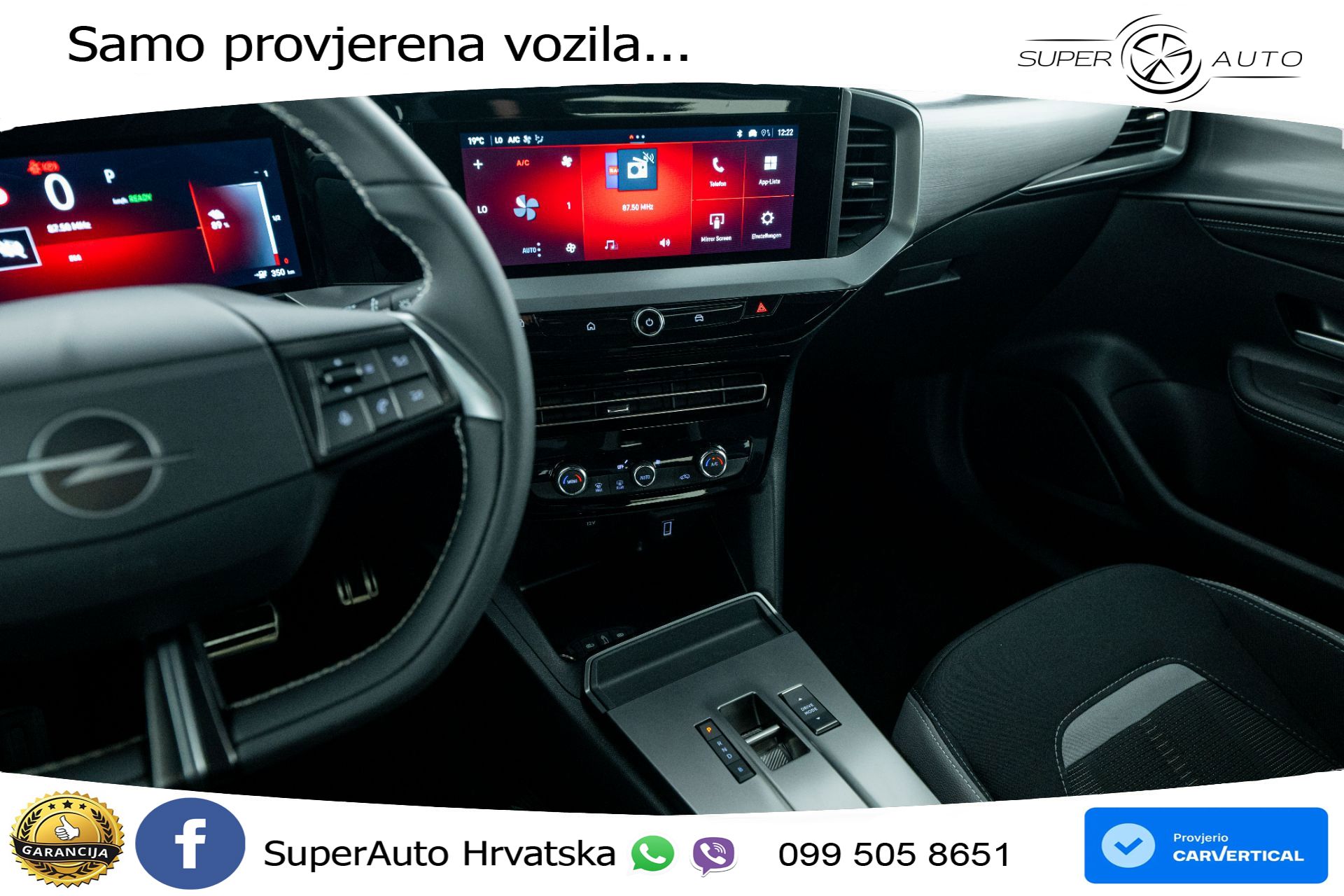 Opel Mokka-E 54 kWh Ultimate 156 KS, LED+KLIMA+KAM+VIRT+PDC