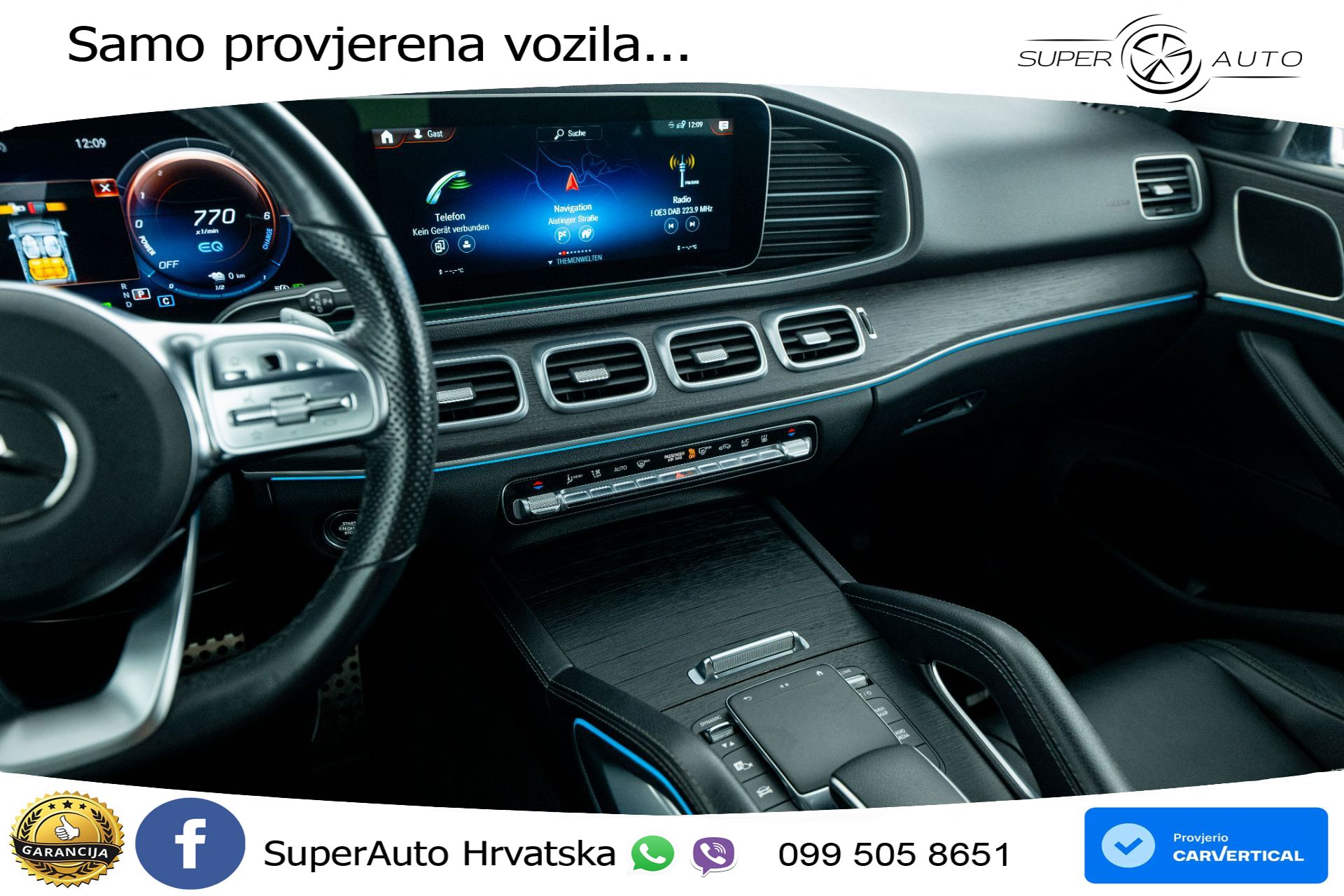 Mercedes GLE 350de 4M 9G-Tr. AMG Night 320 KS, LED+ZRAČNI+GR SJED+360+PDC+VIRT