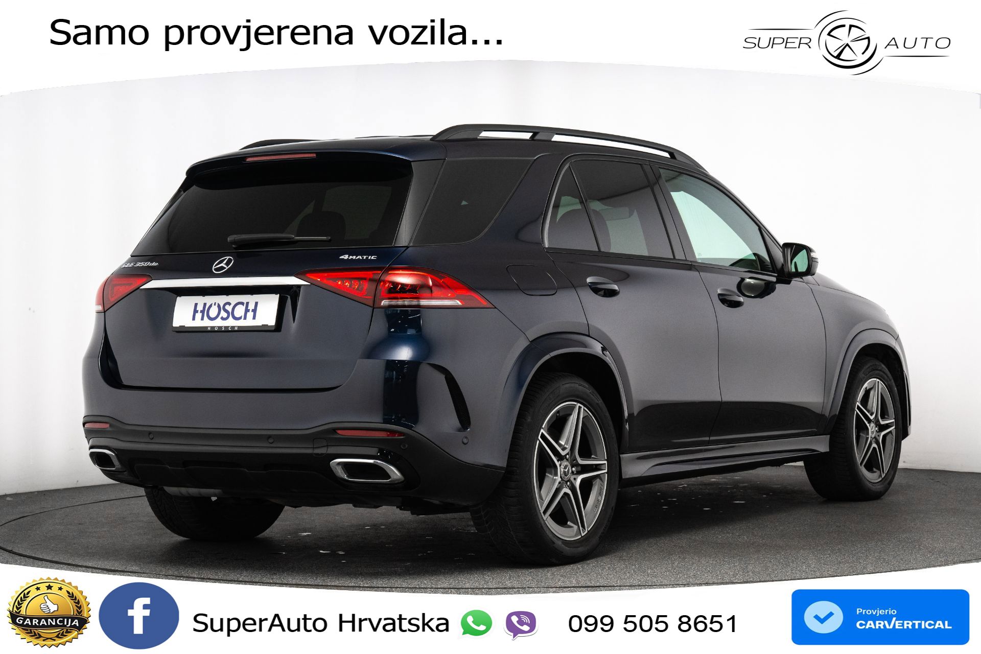 Mercedes GLE 350de 4M 9G-Tr. AMG Night 320 KS, LED+ZRAČNI+GR SJED+360+PDC+VIRT