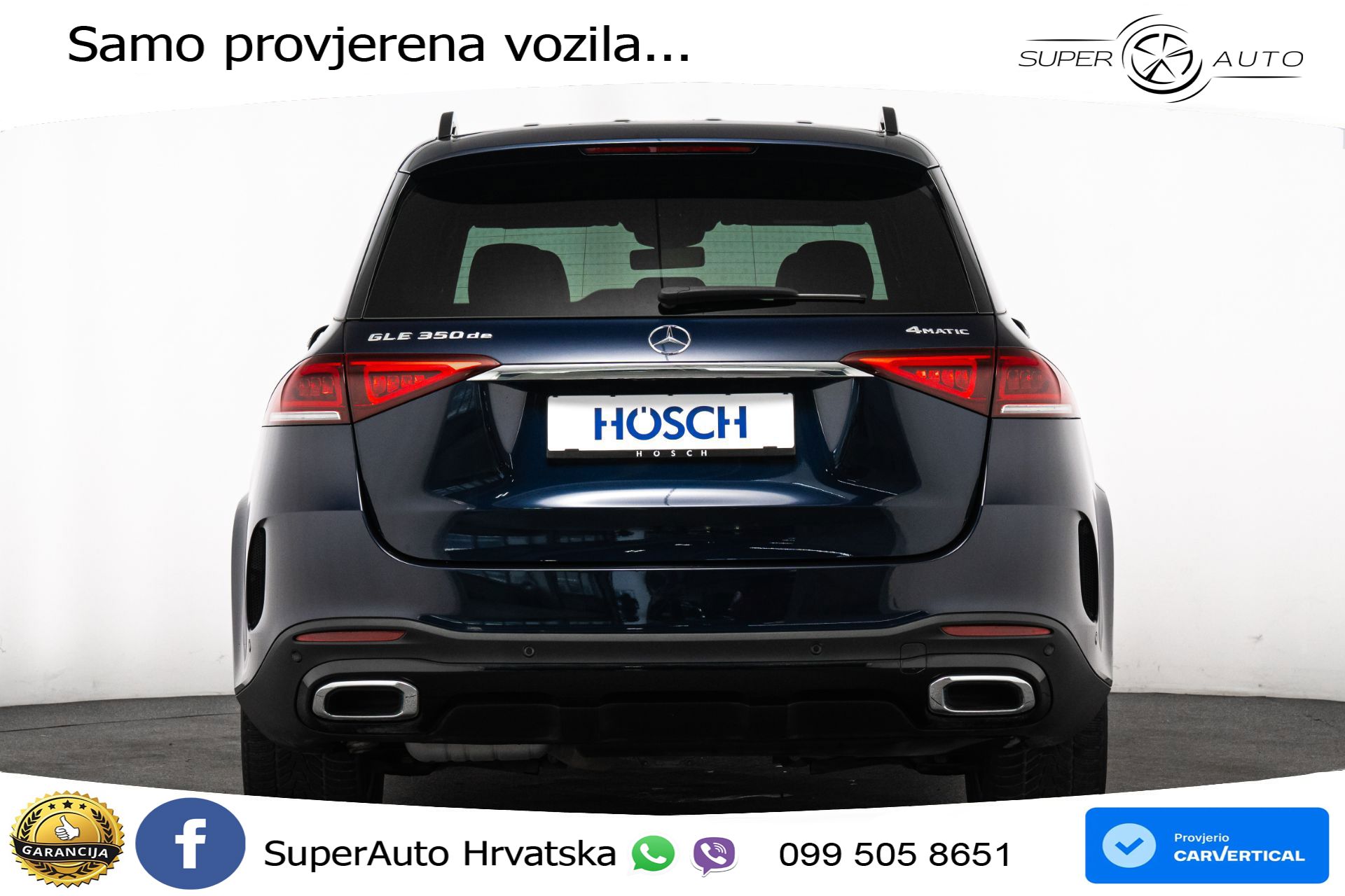 Mercedes GLE 350de 4M 9G-Tr. AMG Night 320 KS, LED+ZRAČNI+GR SJED+360+PDC+VIRT