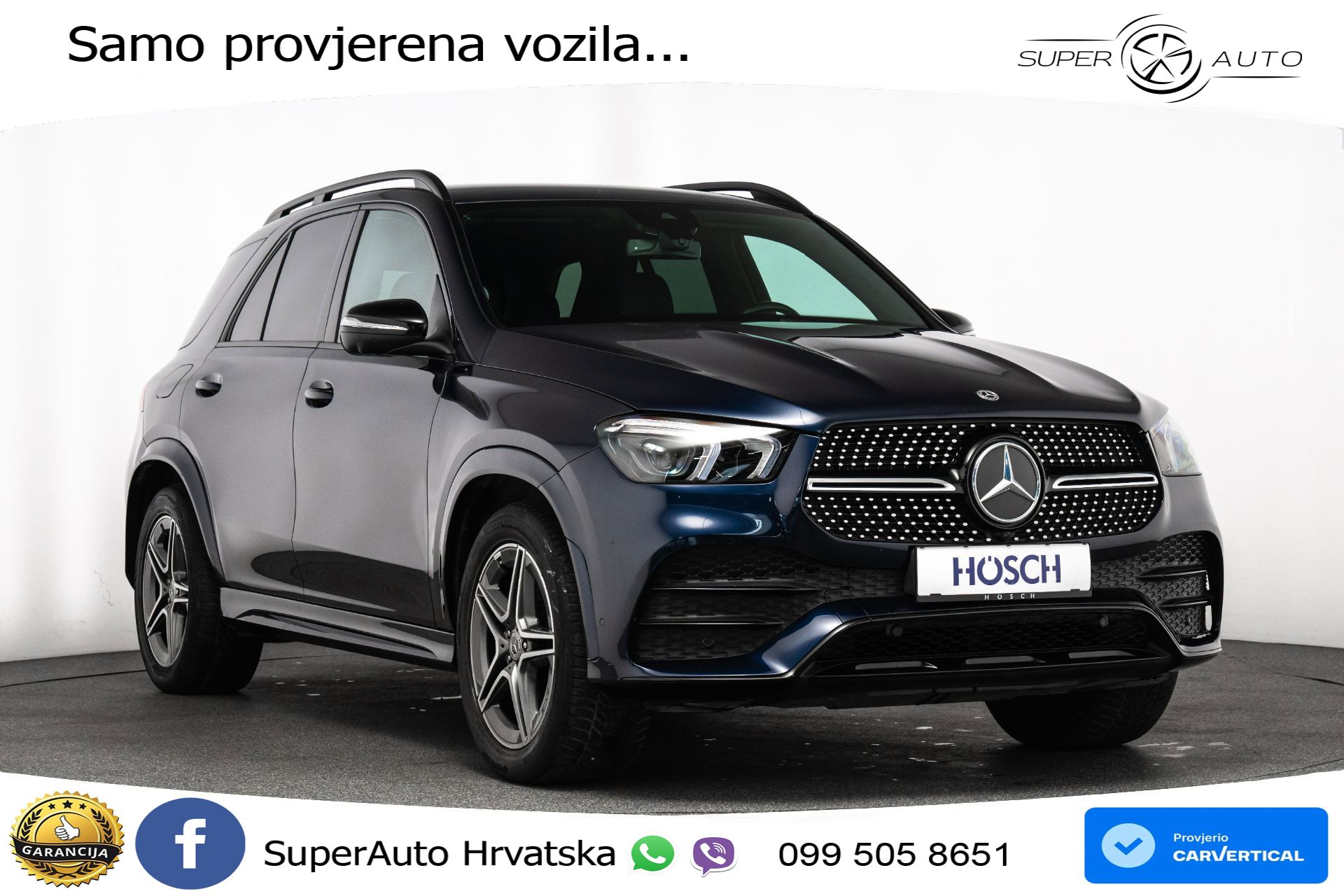 Mercedes GLE 350de 4M 9G-Tr. AMG Night 320 KS, LED+ZRAČNI+GR SJED+360+PDC+VIRT