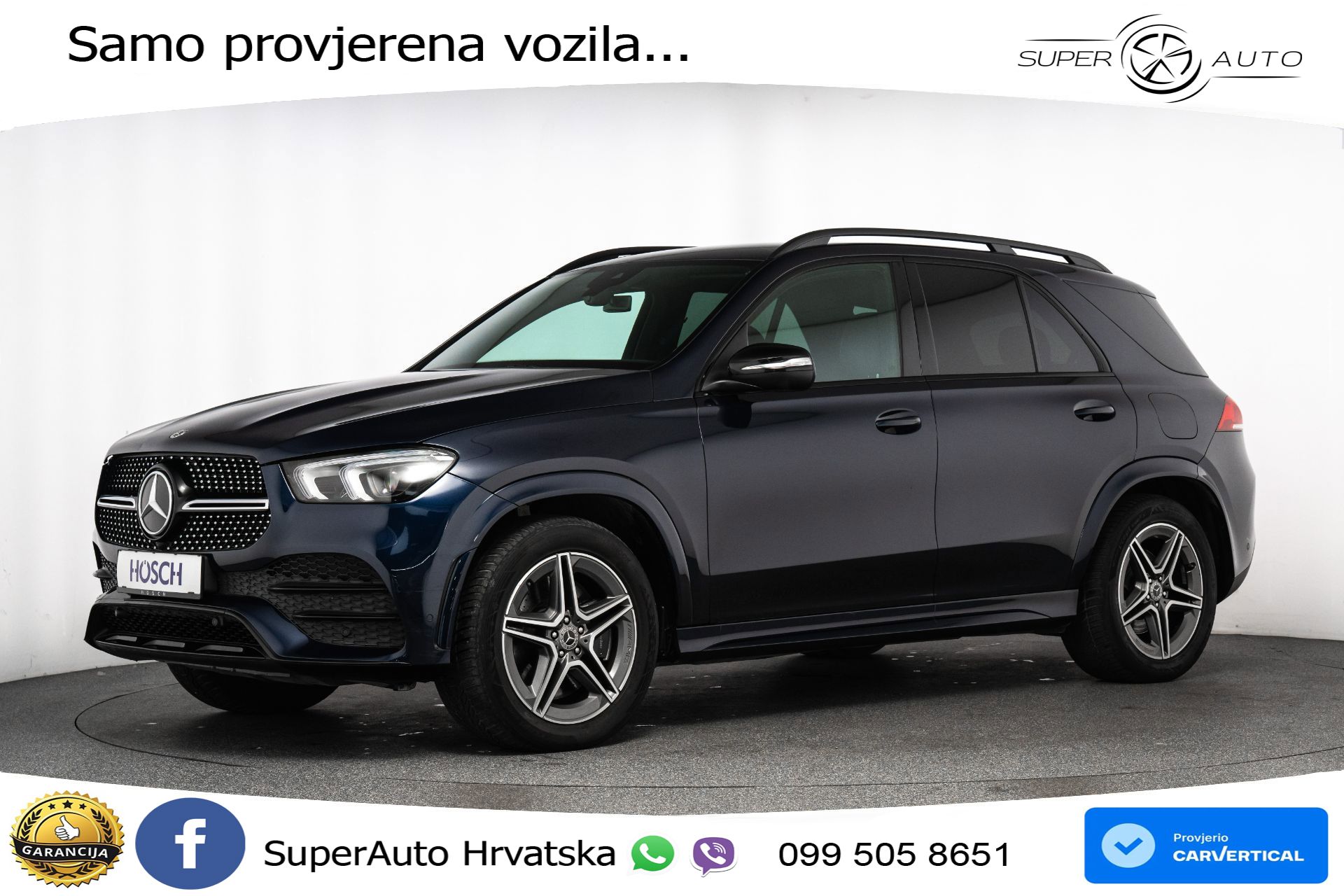 Mercedes GLE 350de 4M 9G-Tr. AMG Night 320 KS, LED+ZRAČNI+GR SJED+360+PDC+VIRT