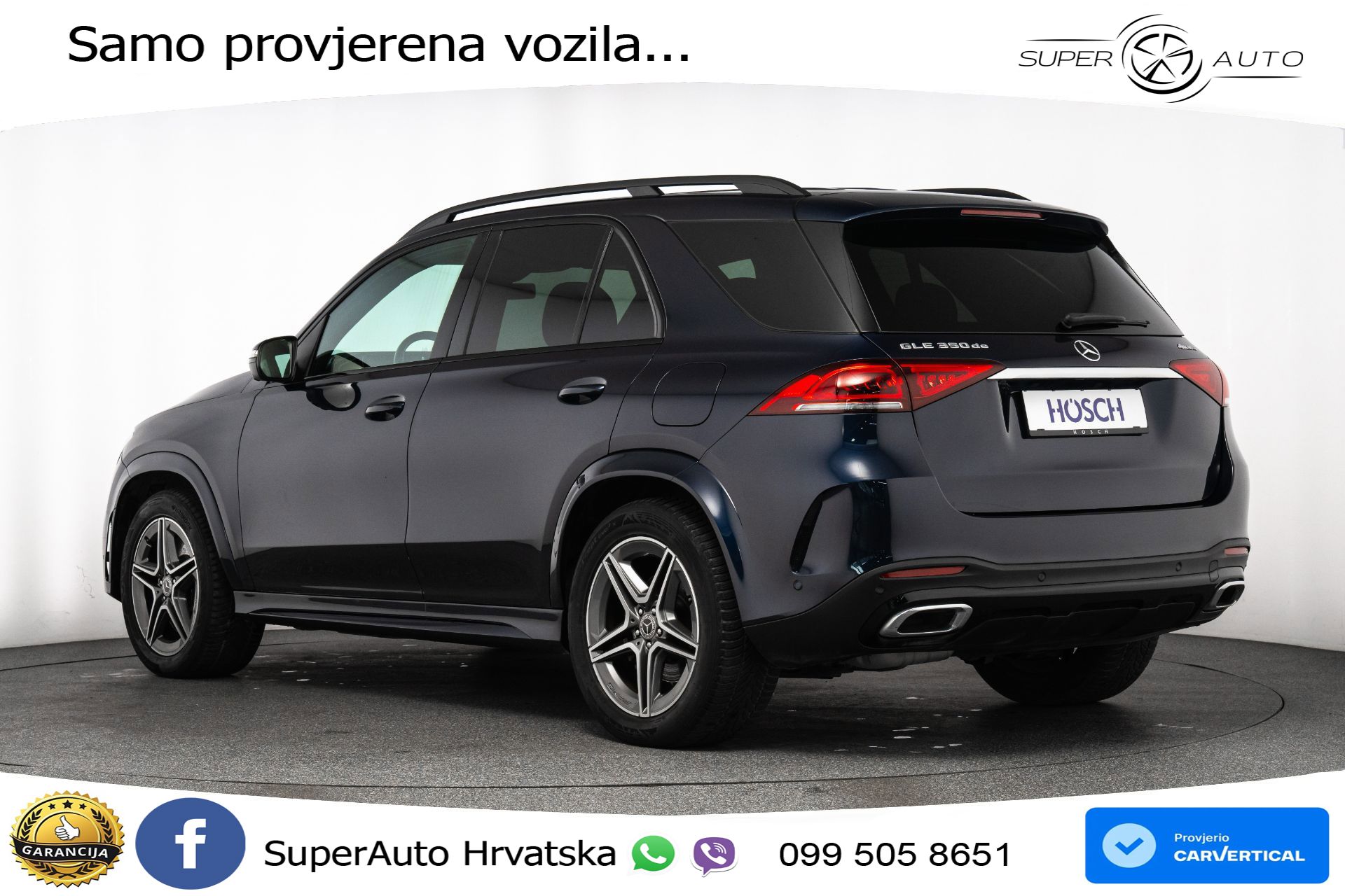 Mercedes GLE 350de 4M 9G-Tr. AMG Night 320 KS, LED+ZRAČNI+GR SJED+360+PDC+VIRT
