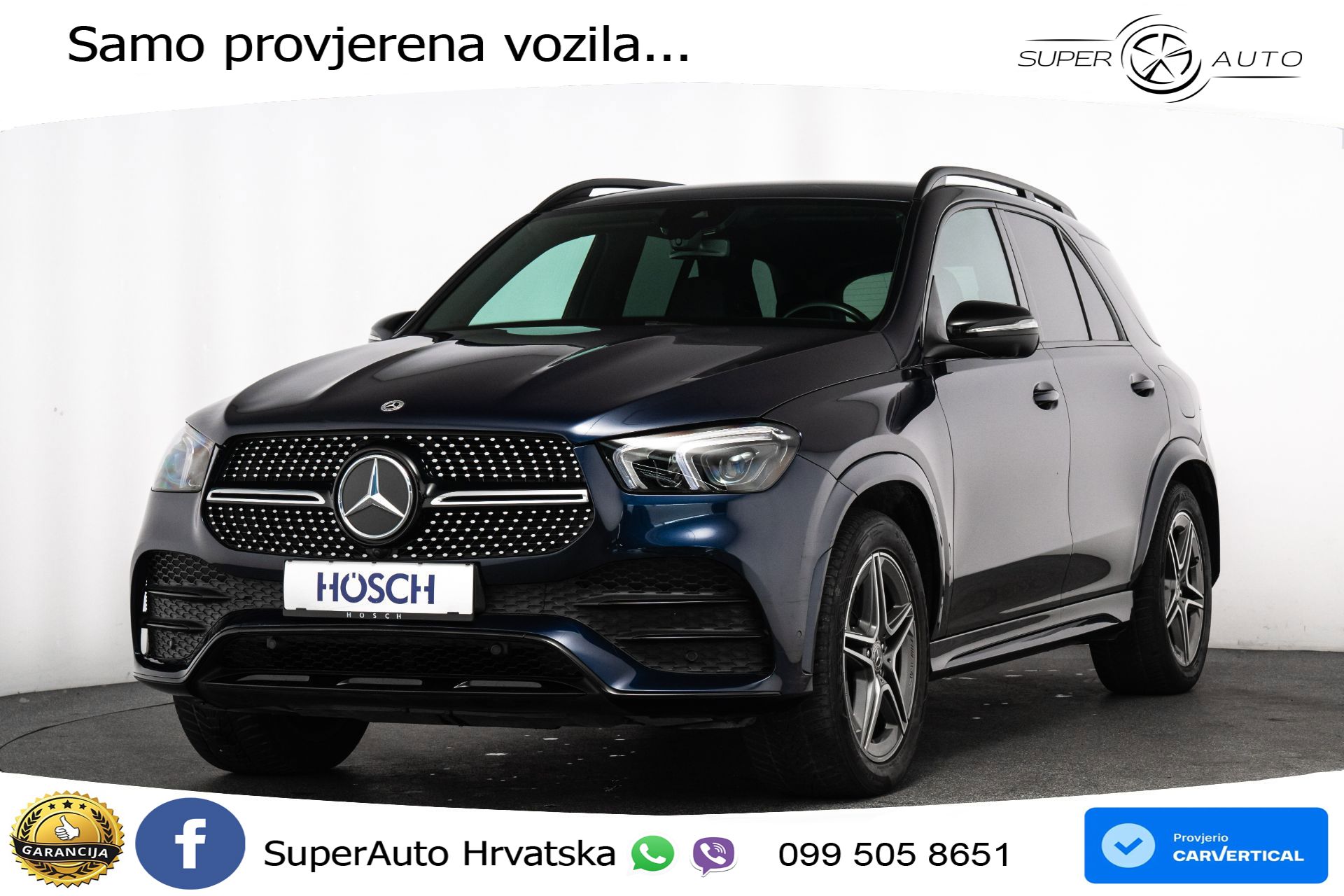Mercedes GLE 350de 4M 9G-Tr. AMG Night 320 KS, LED+ZRAČNI+GR SJED+360+PDC+VIRT
