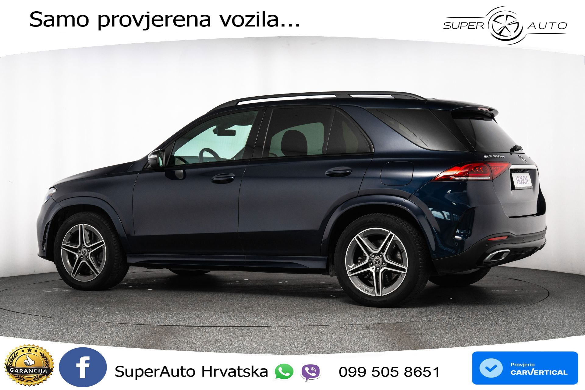 Mercedes GLE 350de 4M 9G-Tr. AMG Night 320 KS, LED+ZRAČNI+GR SJED+360+PDC+VIRT