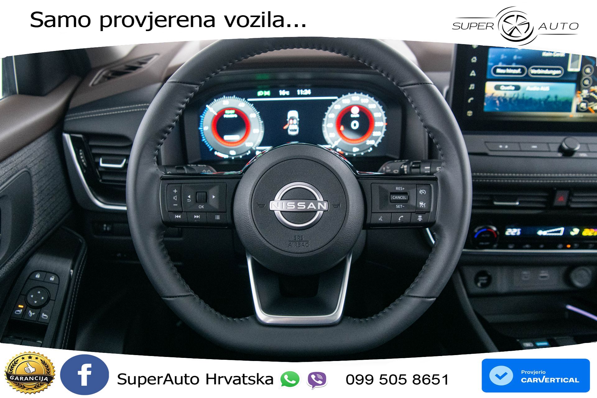 Nissan X-Trail 1.5 VC-T Aut. N-Connecta 204 KS, ACC+360+NAVI+VIRT+PDC