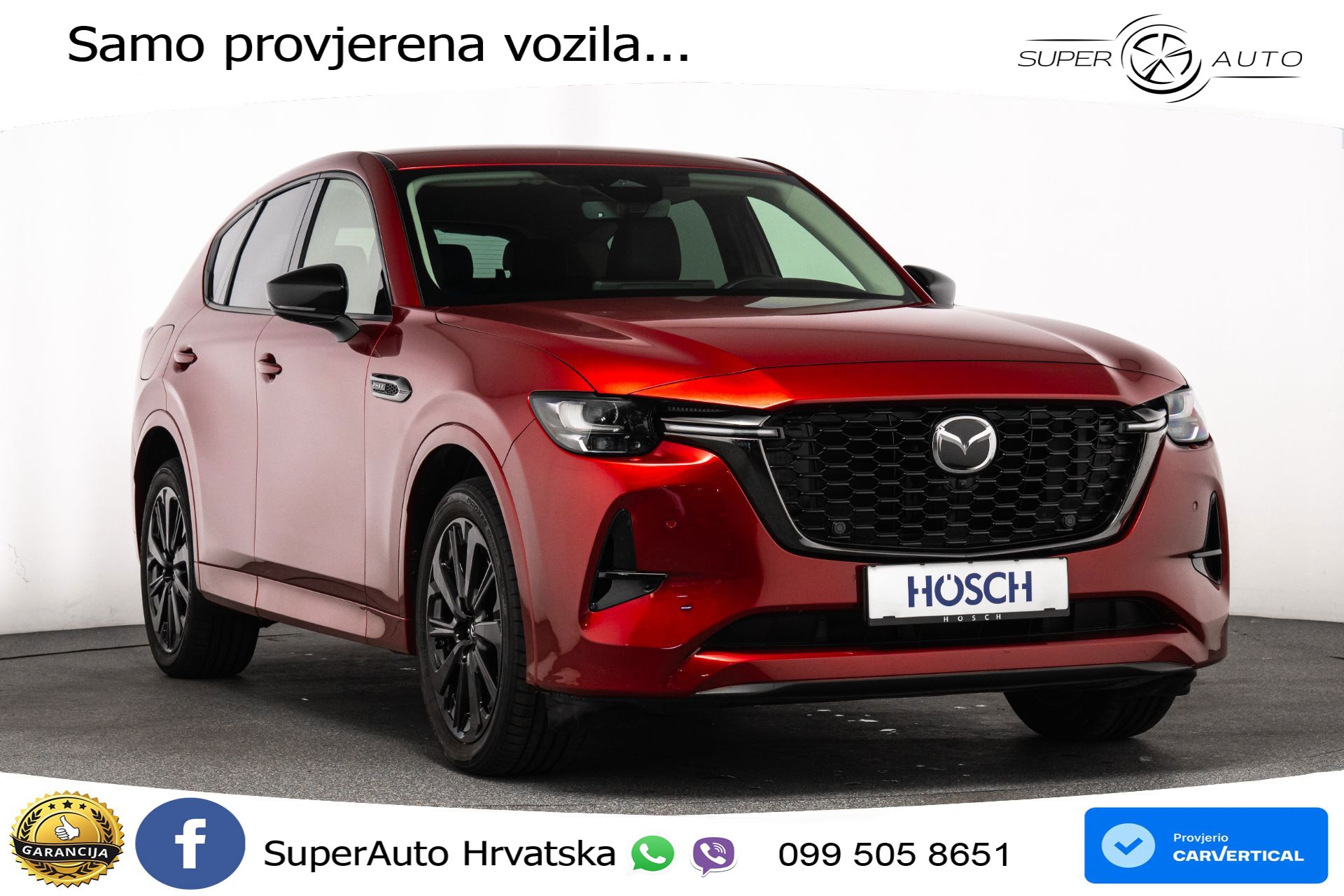 Mazda CX-60 2.5 e-Skyactiv AWD Aut. 328 KS, LED+ACC+GR SJED+360+BOSE+VIRT
