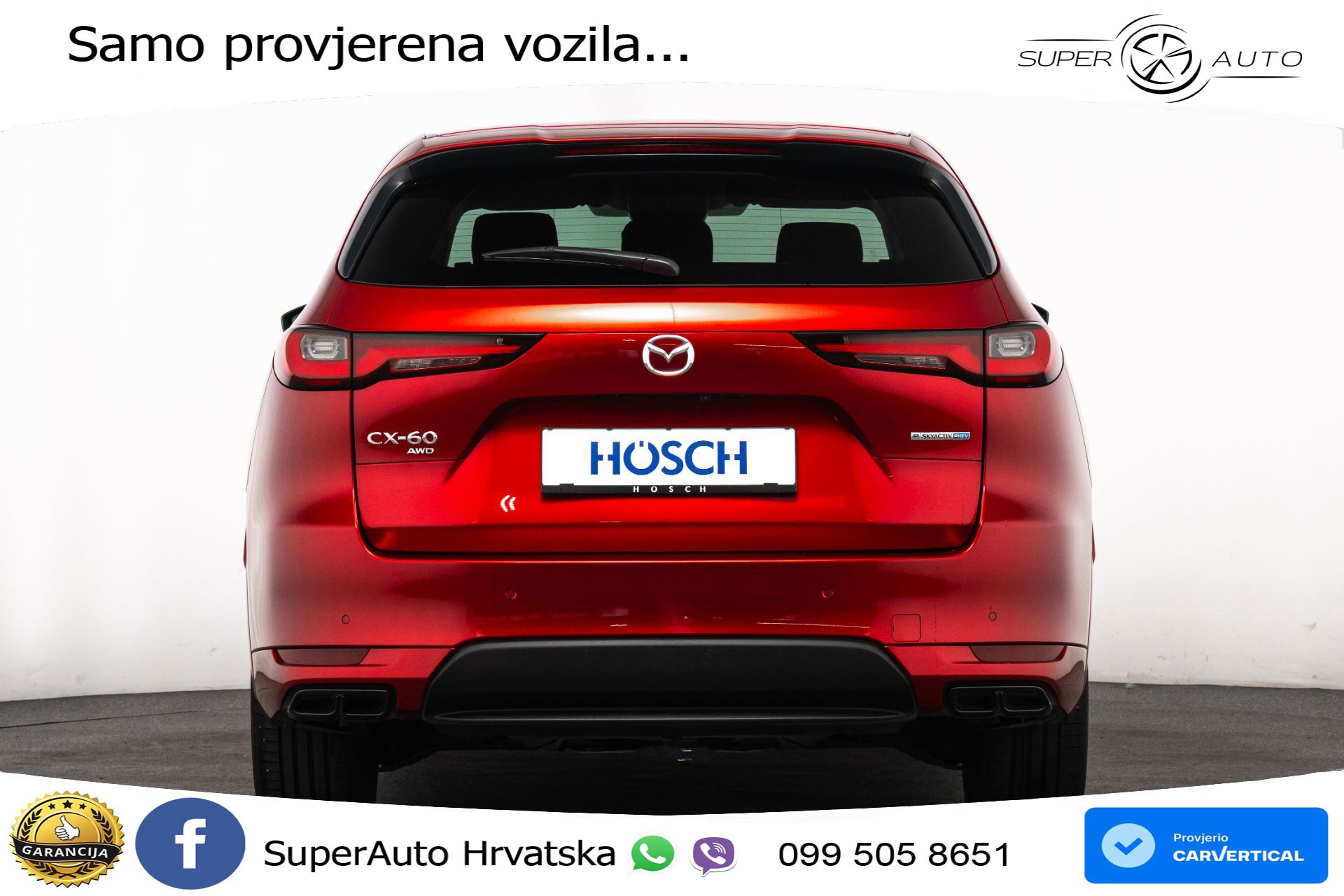 Mazda CX-60 2.5 e-Skyactiv AWD Aut. 328 KS, LED+ACC+GR SJED+360+BOSE+VIRT