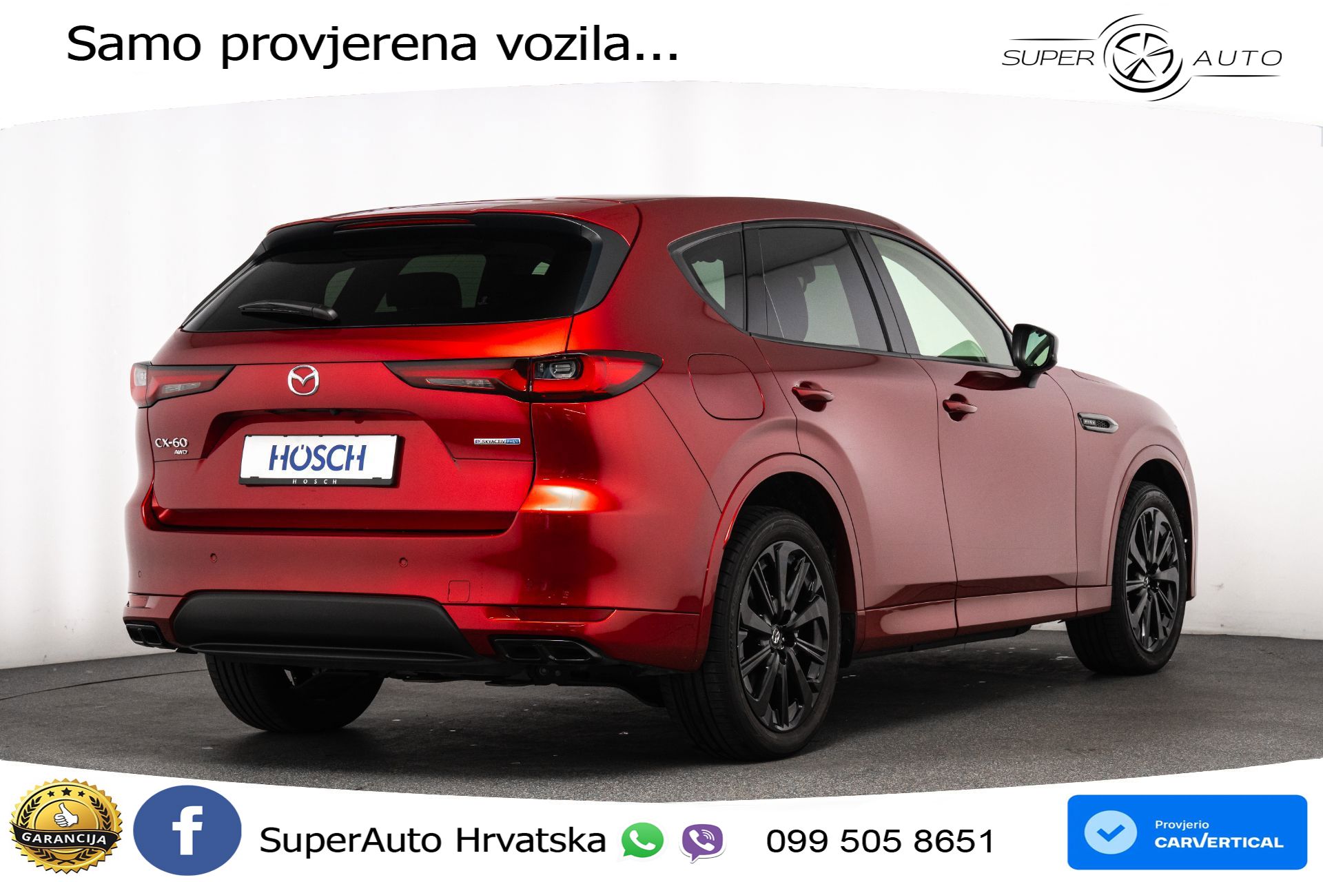 Mazda CX-60 2.5 e-Skyactiv AWD Aut. 328 KS, LED+ACC+GR SJED+360+BOSE+VIRT
