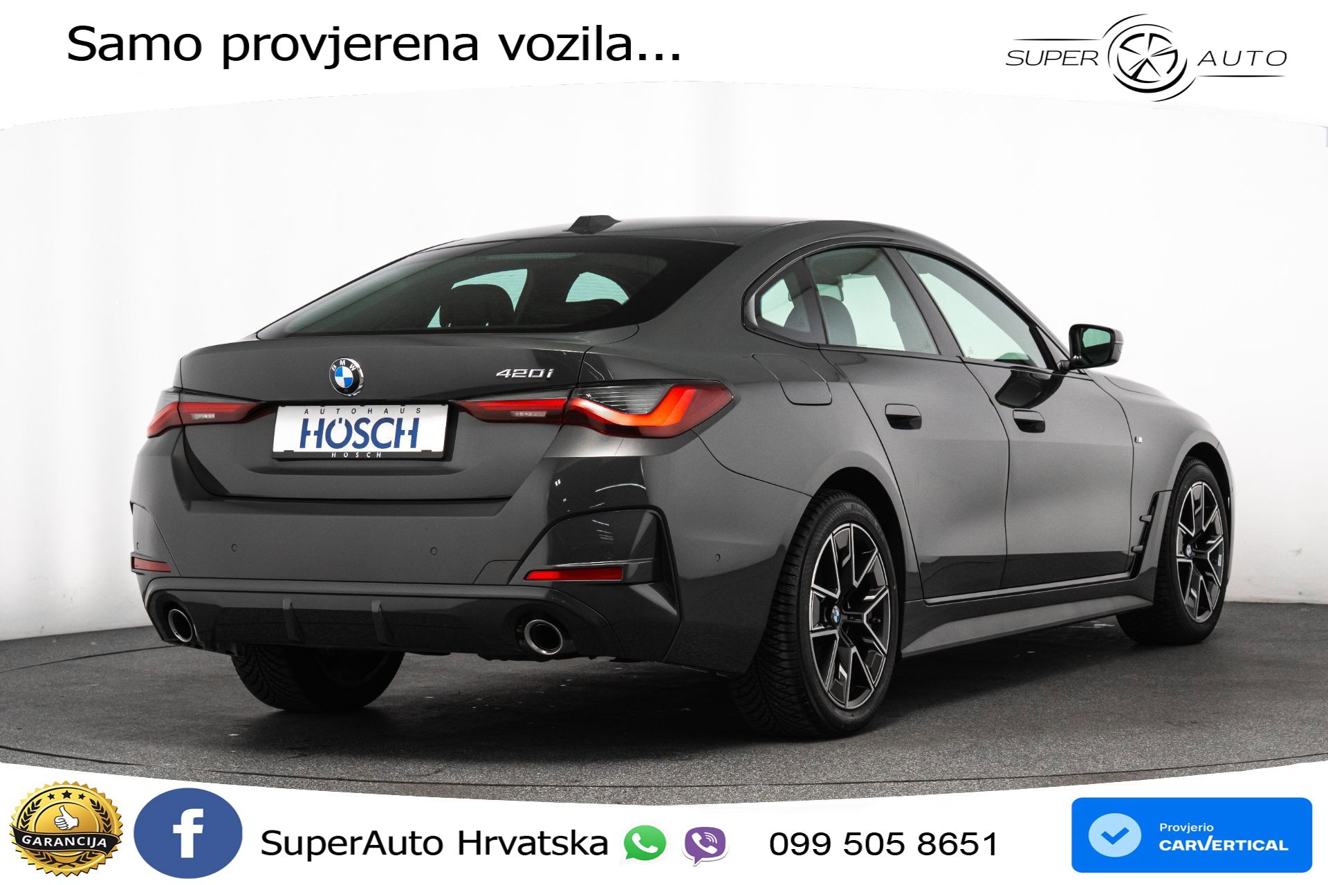 BMW 420i GC Steptronic M Sport 184 KS, LED+ACC+KAM+VIRT+PDC