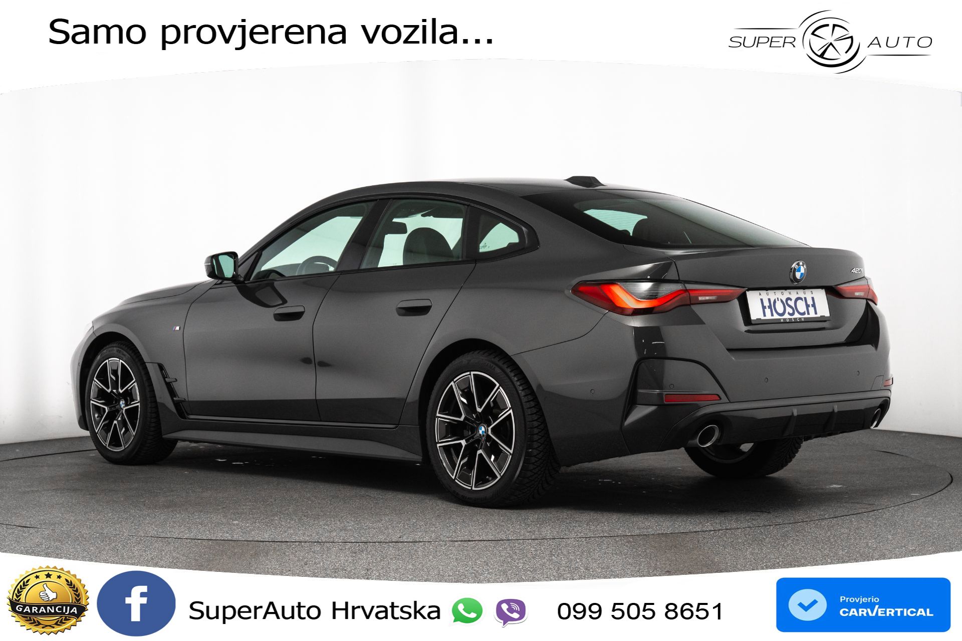 BMW 420i GC Steptronic M Sport 184 KS, LED+ACC+KAM+VIRT+PDC