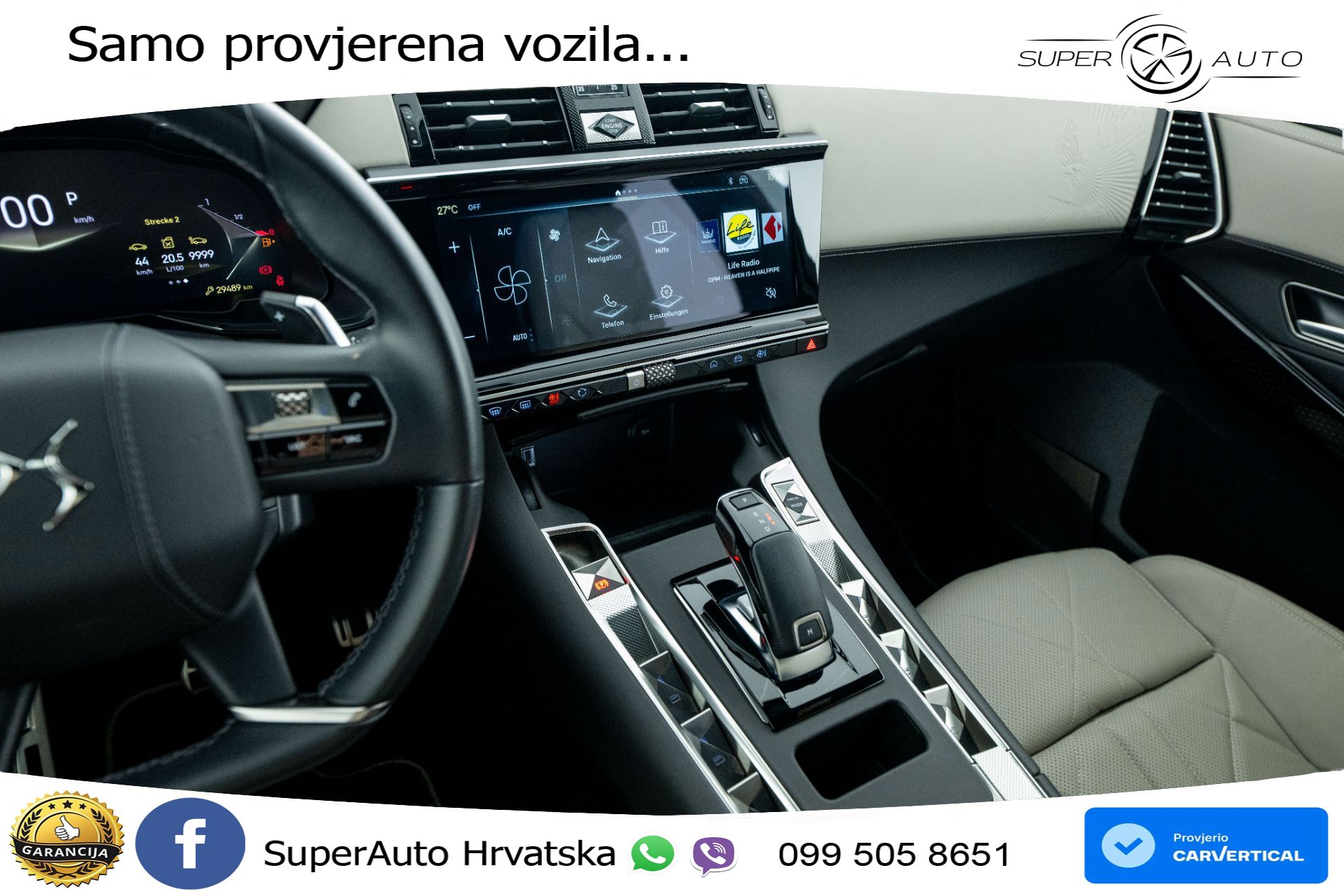 DS 7 Crossback 1.5 BlueHDi Aut. Esprit de Voyage 131 KS, LED+TEM+GR SJED+KAM+PDC