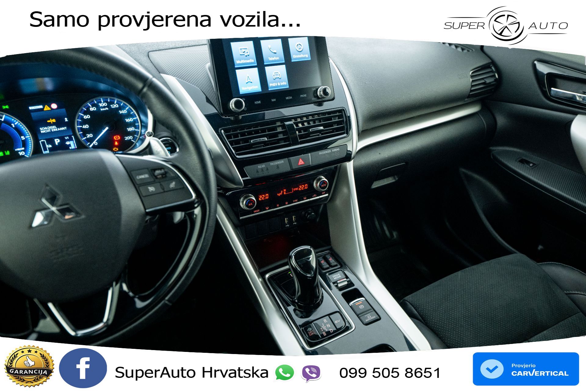 Mitsubishi Eclipse Cross 2.4 4WD Aut. 275 KS, LED+KAM+GR SJED+PDC+ASIST