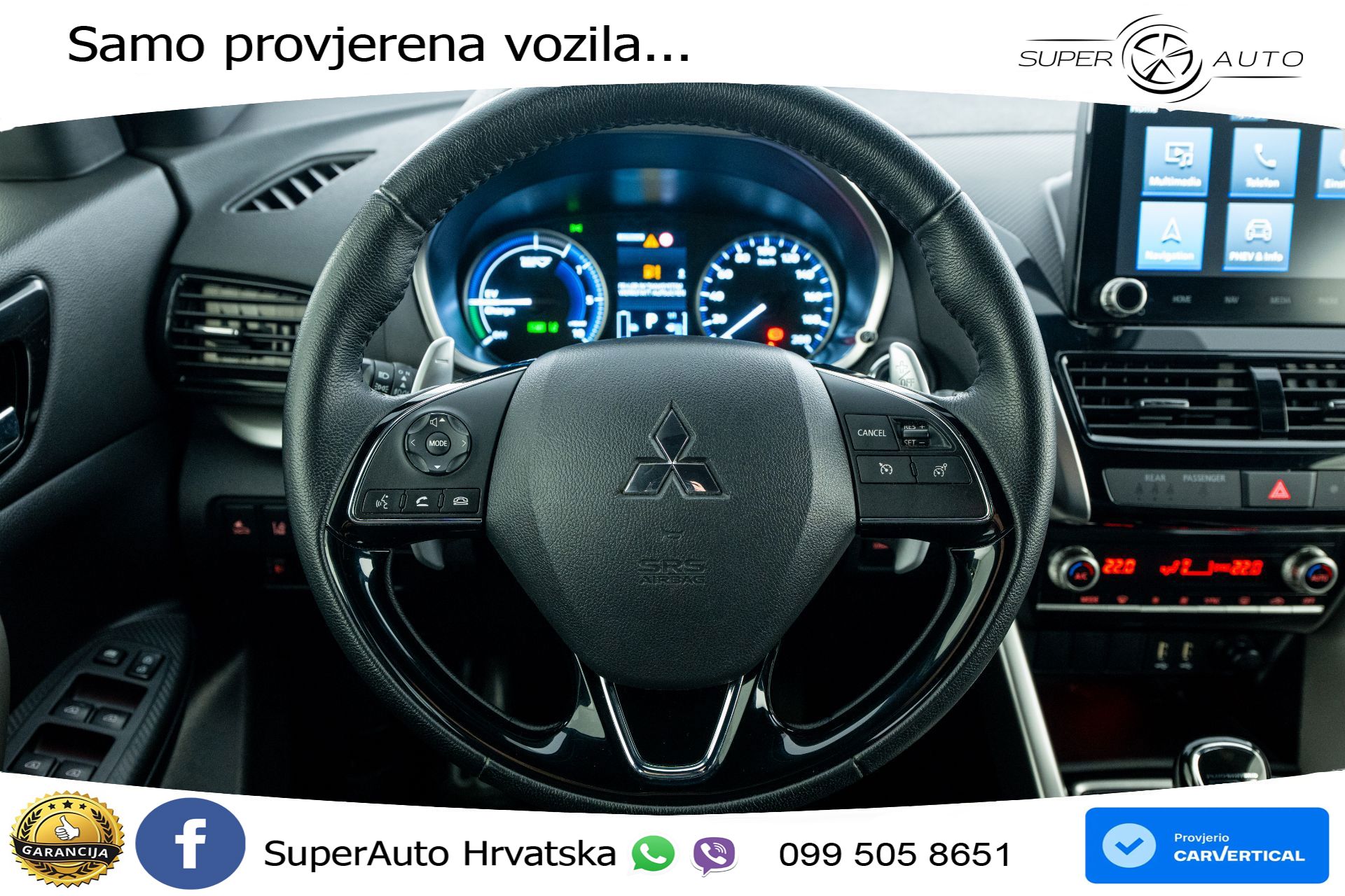 Mitsubishi Eclipse Cross 2.4 4WD Aut. 275 KS, LED+KAM+GR SJED+PDC+ASIST