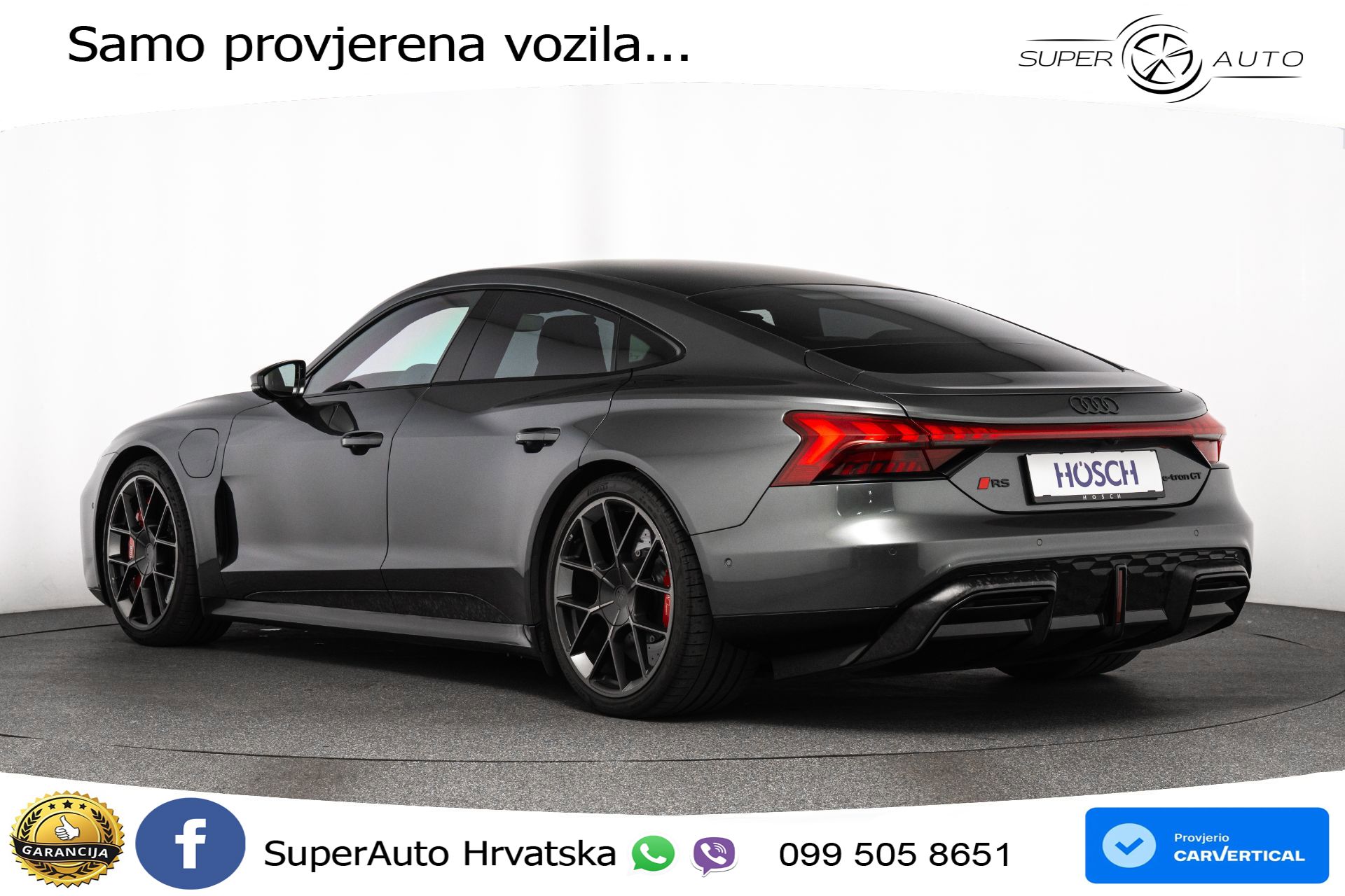 Audi e-tron GT RS 105 kWh 843 KS, MATRIX+CARBON+4xGR SJED+360+MASAŽA+B&O
