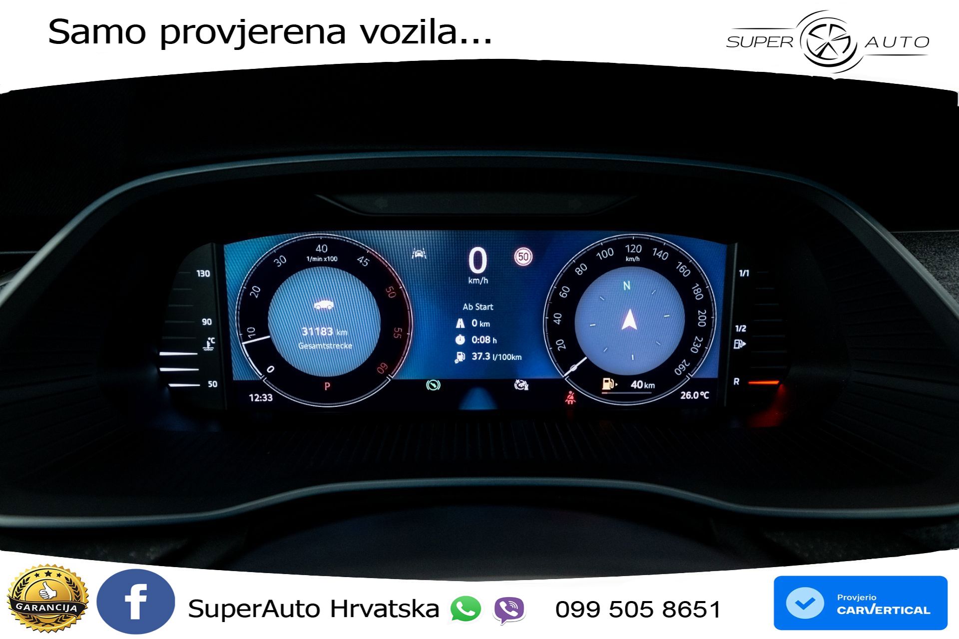 Škoda Octavia Combi 2.0 TDI DSG Selection 150 KS, KAM+4xGR SJED+PANO+HEAD