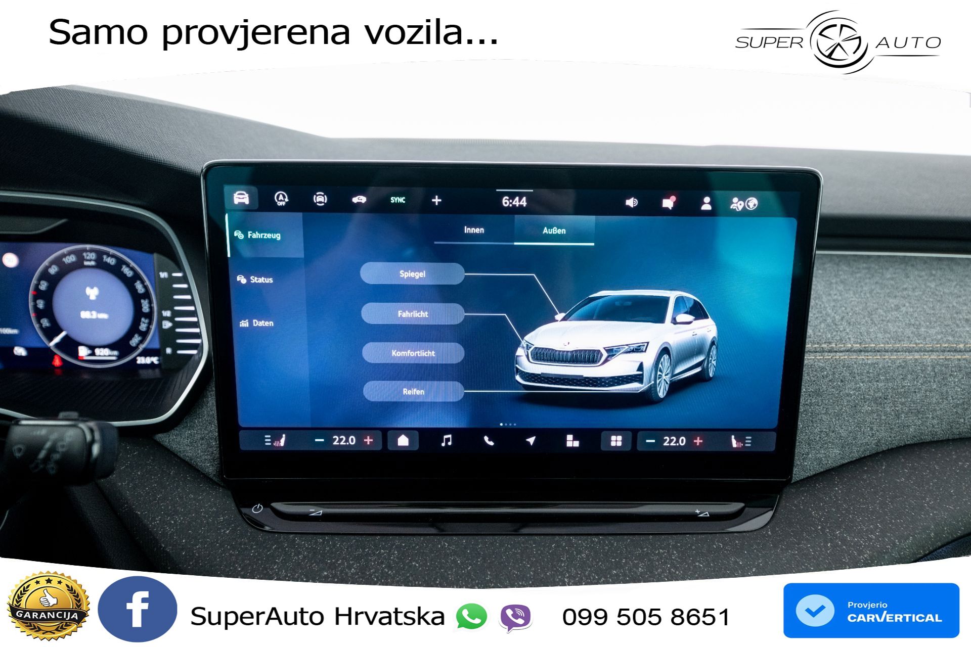 Škoda Octavia Combi 2.0 TDI DSG Selection 150 KS, KAM+4xGR SJED+PANO+VIRT