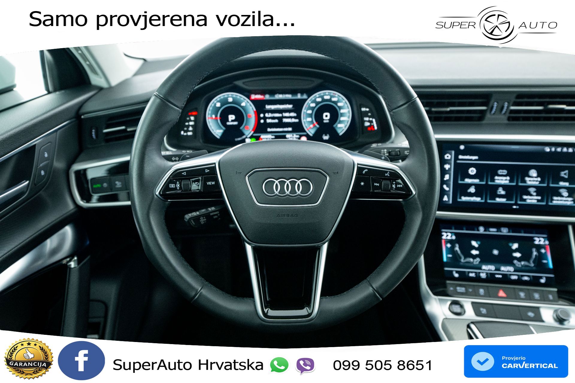 Audi A6 Avant 40 TDI quattro S tronic Advanced 204 KS, LED+ACC+GR SJED+KAM+VIRT