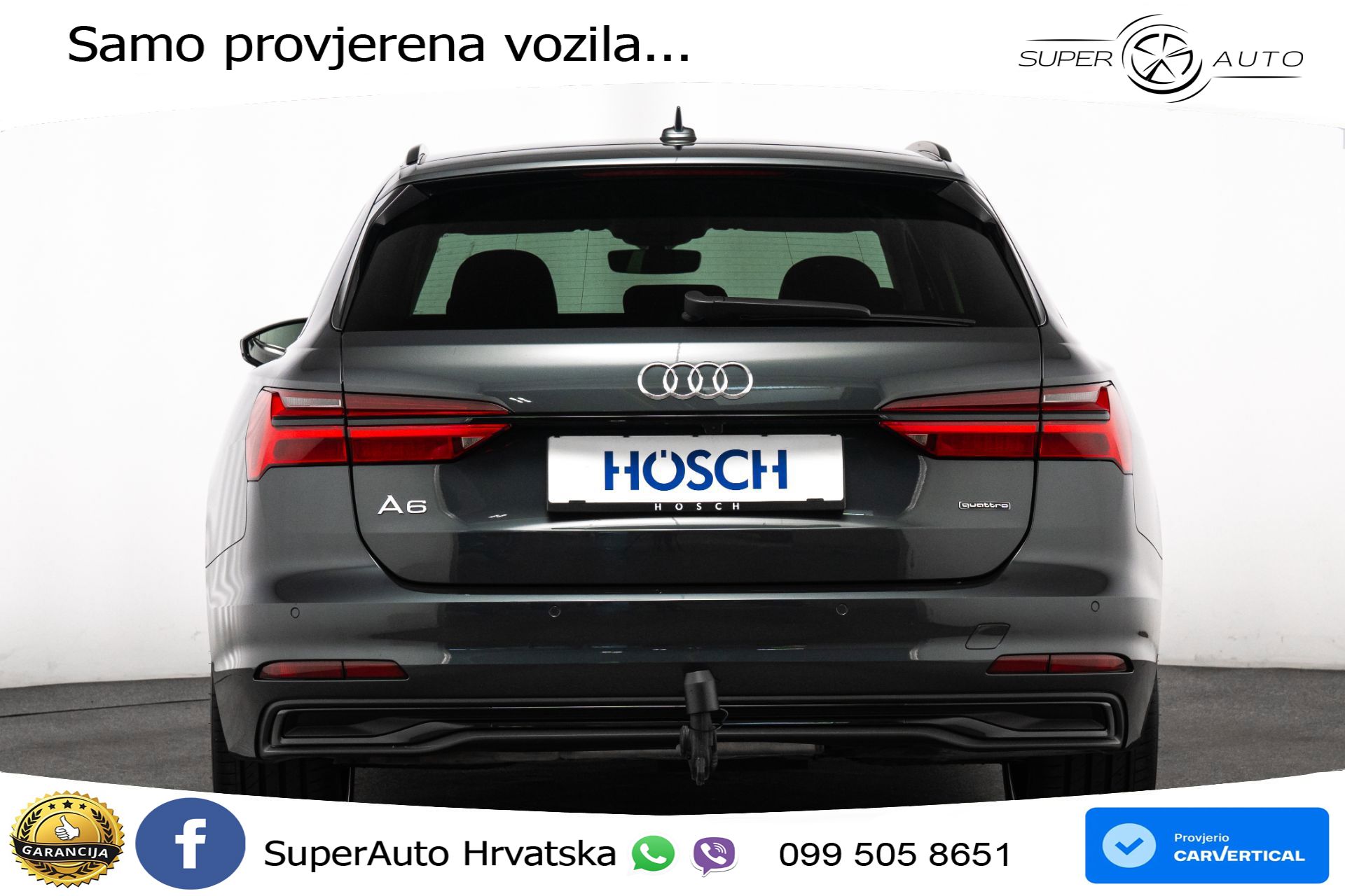 Audi A6 Avant 40 TDI quattro S tronic Advanced 204 KS, LED+ACC+GR SJED+KAM+VIRT
