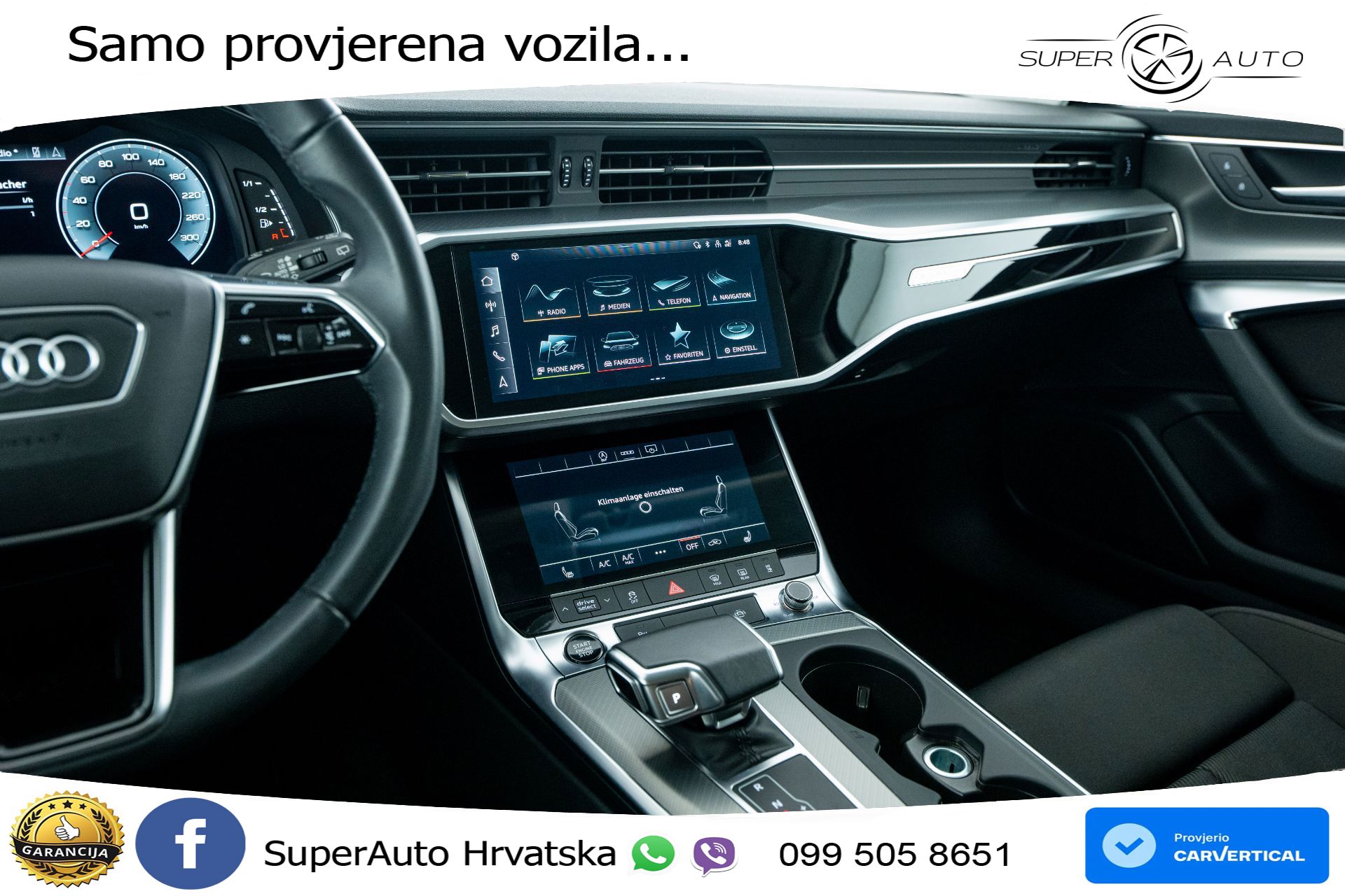 Audi A6 Avant 40 TDI quattro S tronic Advanced 204 KS, LED+ACC+GR SJED+KAM+VIRT