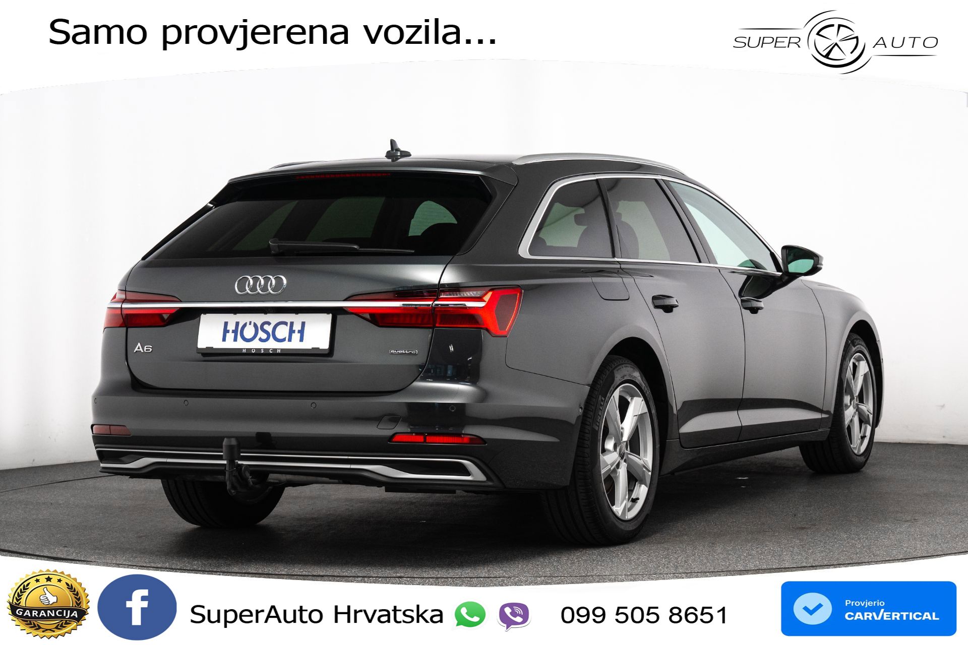 Audi A6 Avant 40 TDI quattro ultra S tronic Advanced 204 KS, ACC+GR SJED+KAM