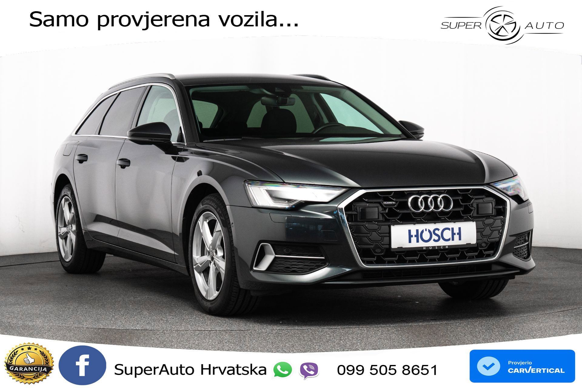 Audi A6 Avant 40 TDI quattro ultra S tronic Advanced 204 KS, ACC+GR SJED+KAM
