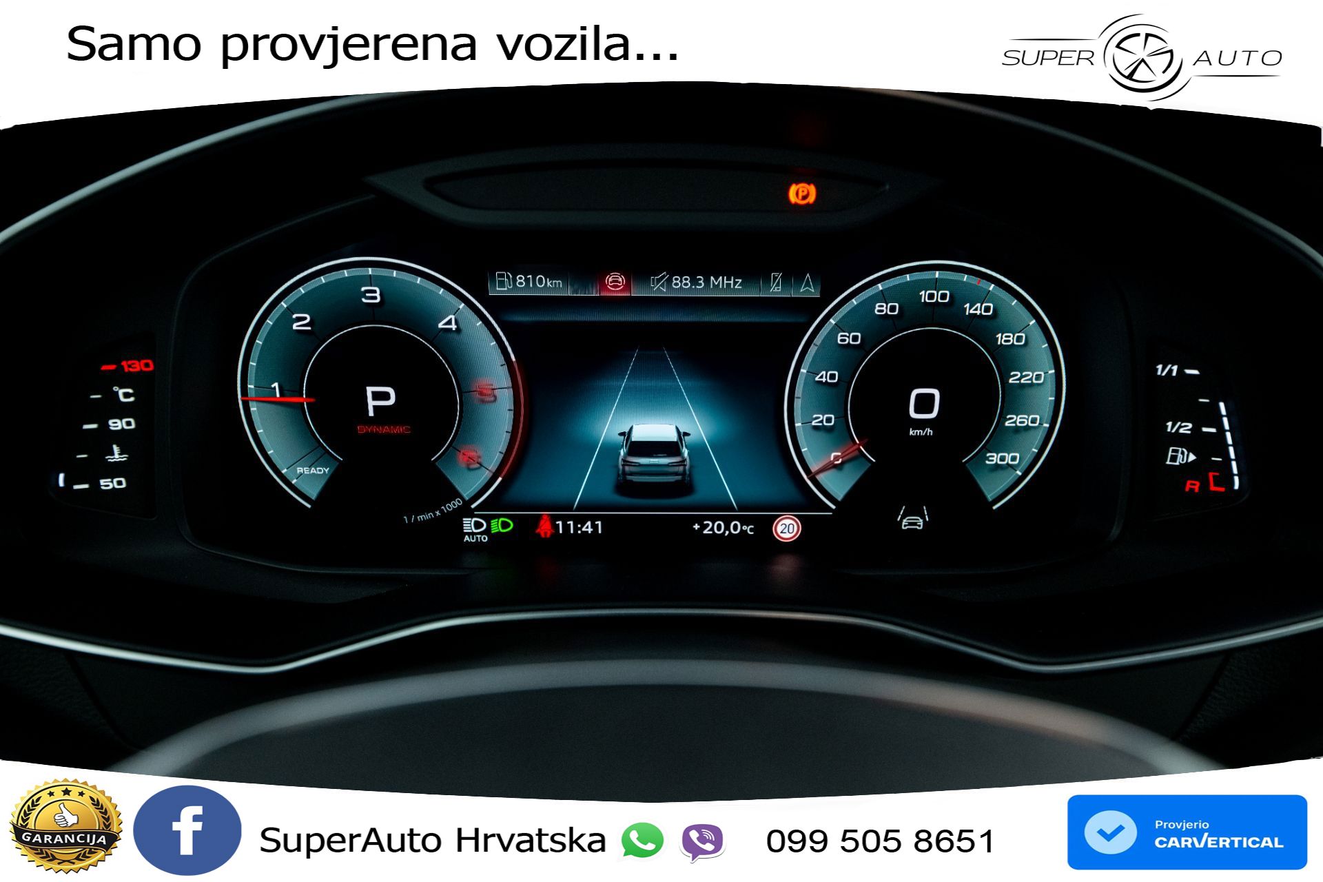 Audi A6 Avant 40 TDI quattro Aut. 204 KS, ACC+VIRT+GR SJED+KAM+PARK