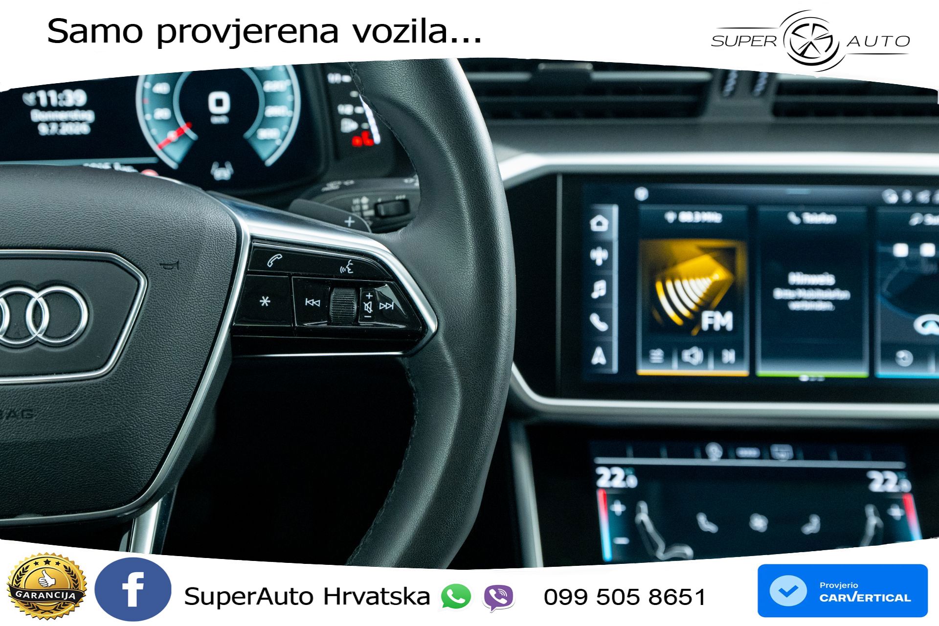 Audi A6 Avant 40 TDI quattro Aut. 204 KS, ACC+VIRT+GR SJED+KAM+PARK
