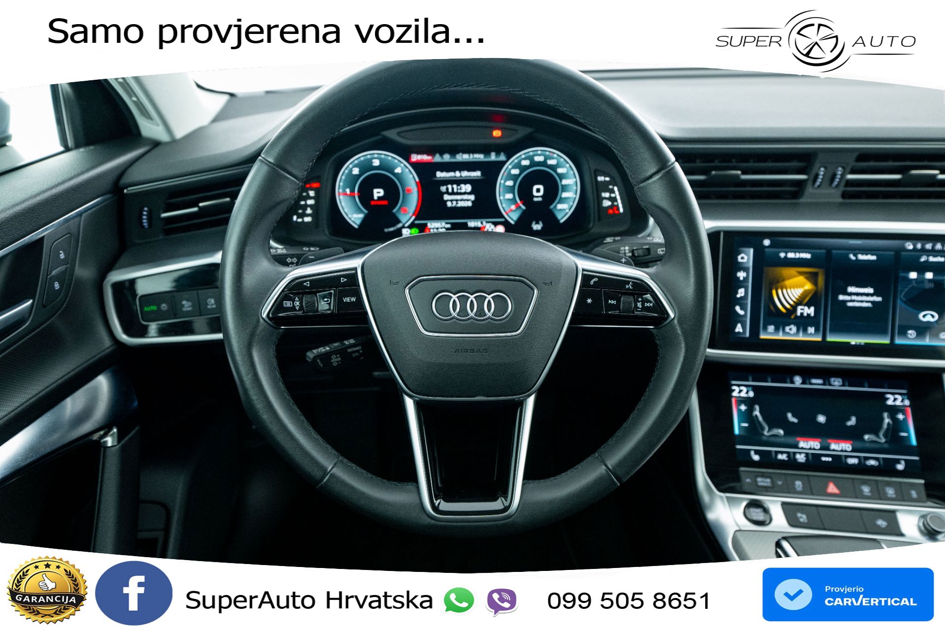 Audi A6 Avant 40 TDI quattro Aut. 204 KS, ACC+VIRT+GR SJED+KAM+PARK