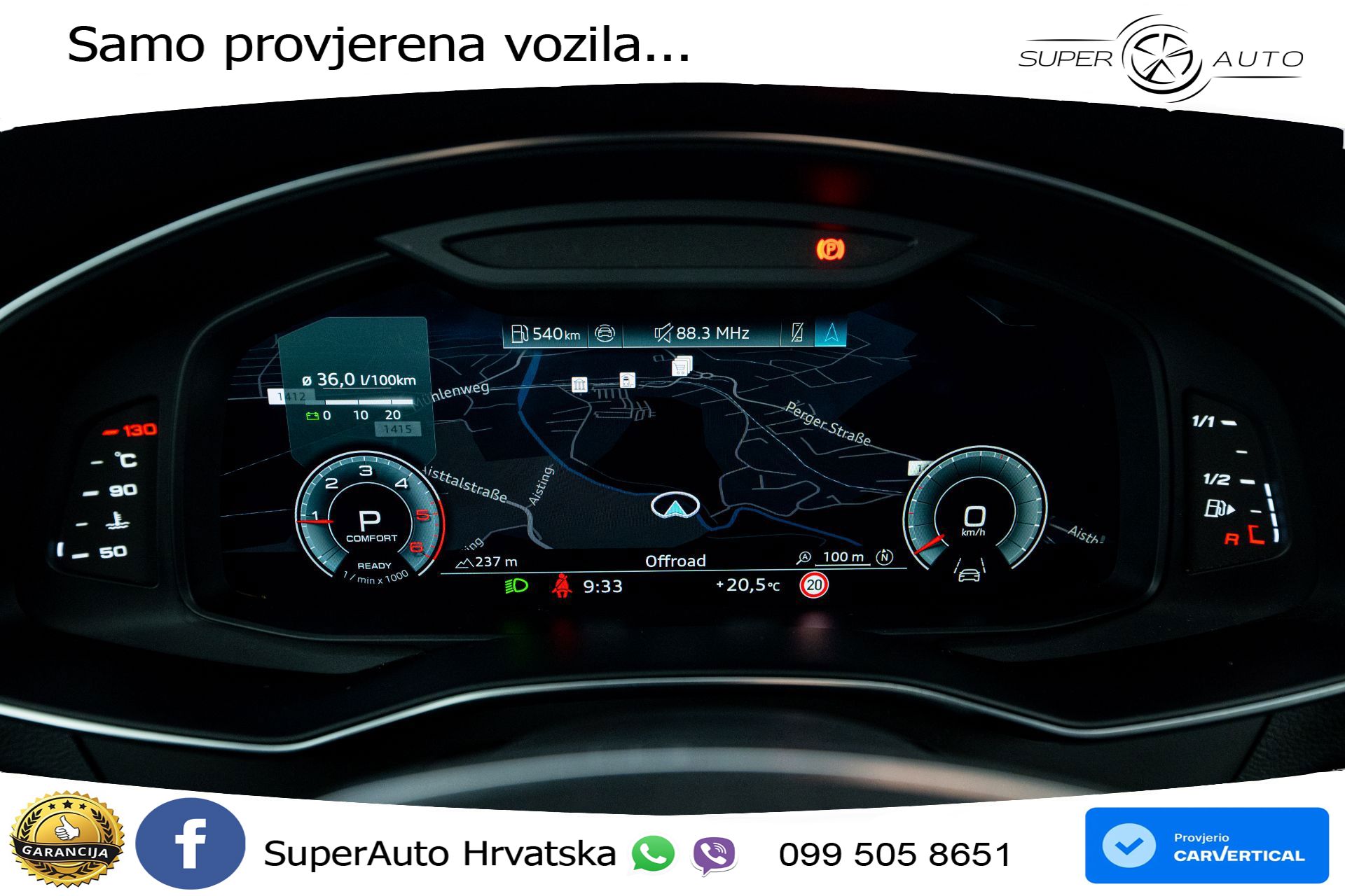 Audi A6 Avant 40 TDI quattro S tronic Advanced 204 KS, LED+ACC+GR SJED+KAM+VIRT