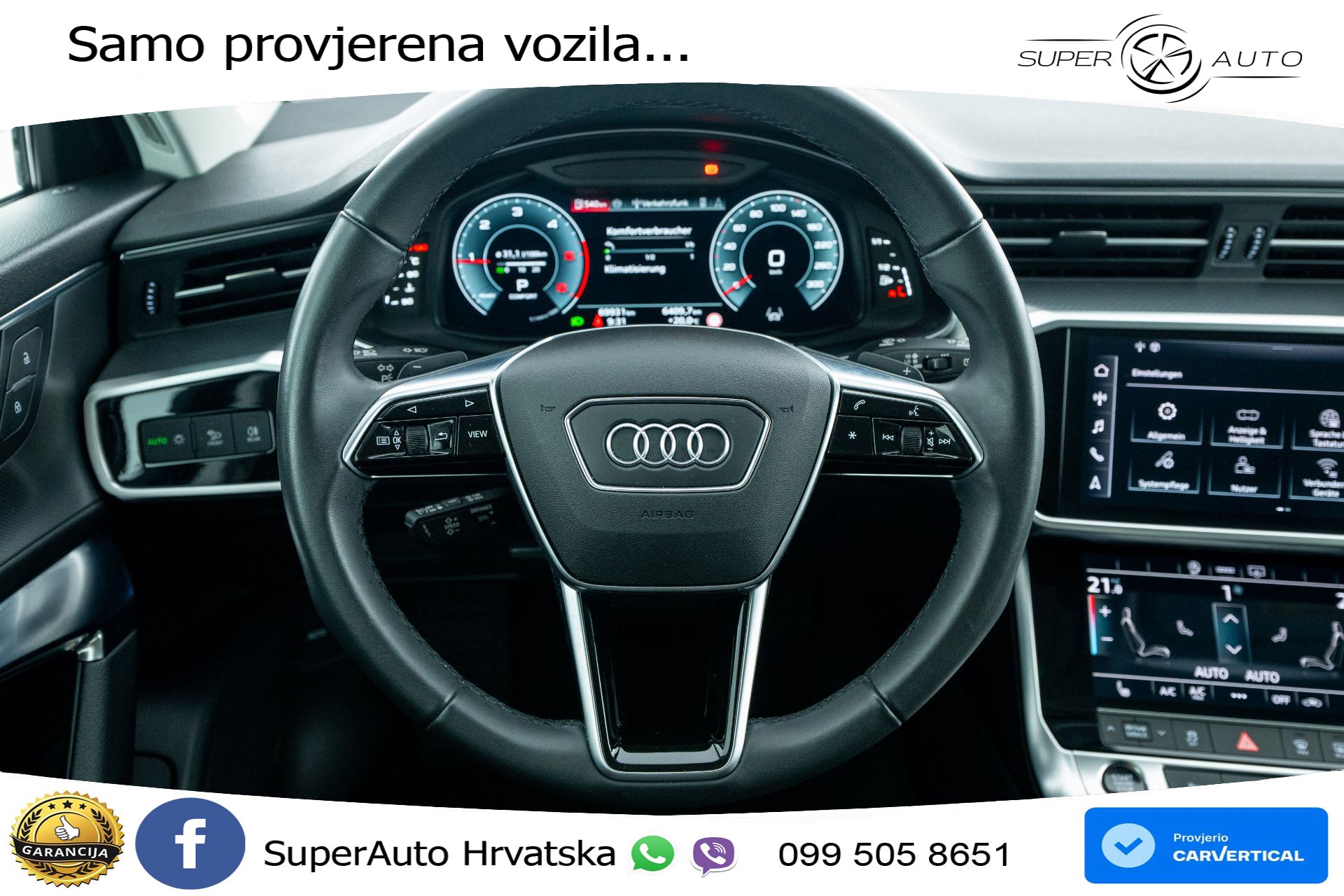 Audi A6 Avant 40 TDI quattro S tronic Advanced 204 KS, LED+ACC+GR SJED+KAM+VIRT