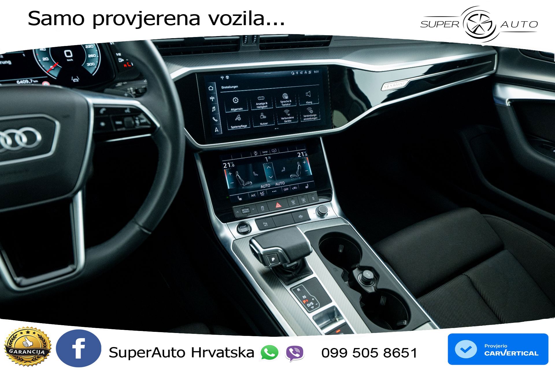 Audi A6 Avant 40 TDI quattro S tronic Advanced 204 KS, LED+ACC+GR SJED+KAM+VIRT