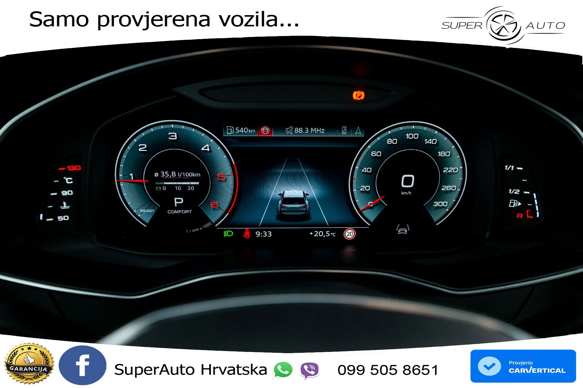 Audi A6 Avant 40 TDI quattro S tronic Advanced 204 KS, LED+ACC+GR SJED+KAM+VIRT