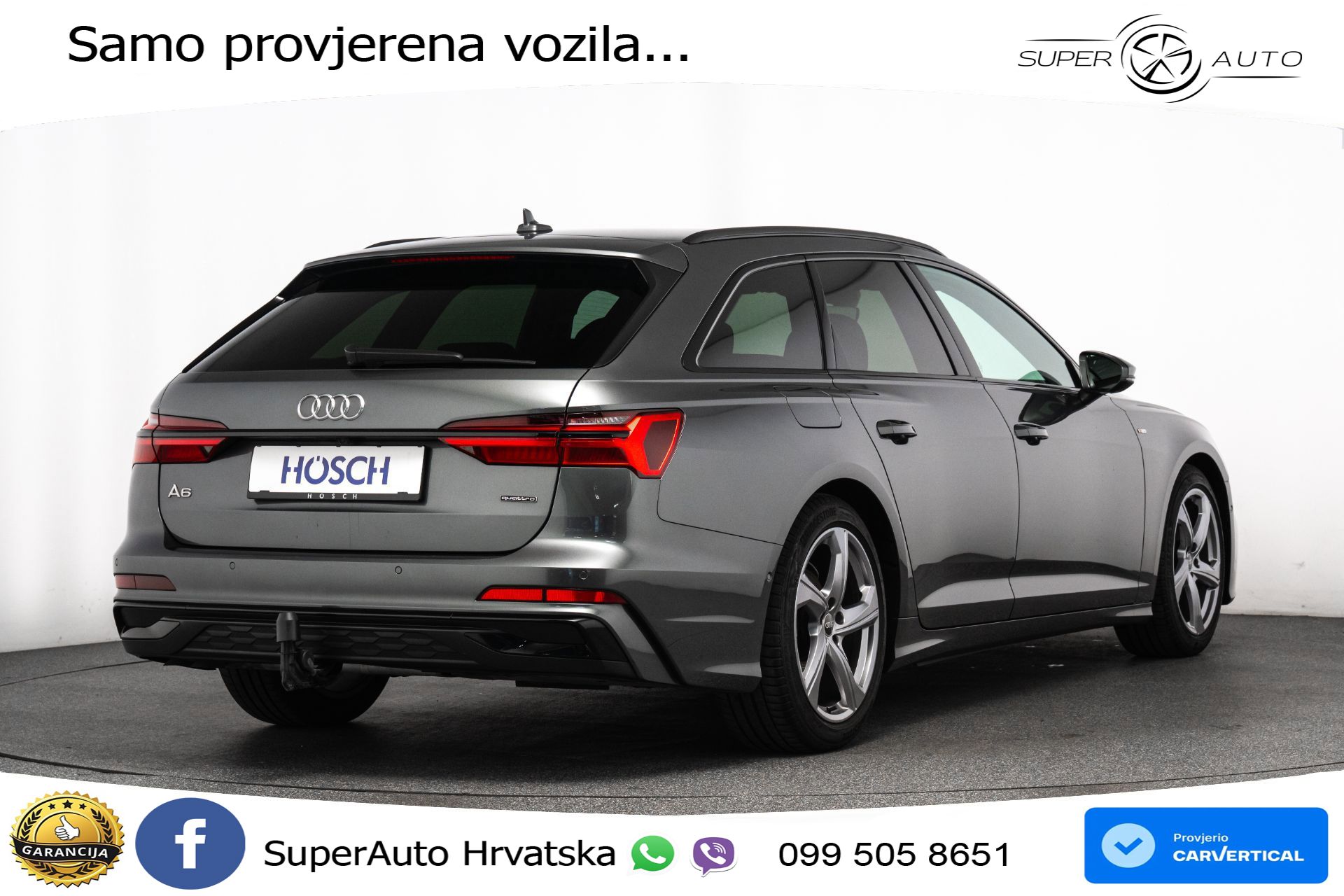 Audi A6 Avant 40 TDI quattro S tronic 2xS line 204 KS, LED+ACC+GR SJED+KAM+VIRT