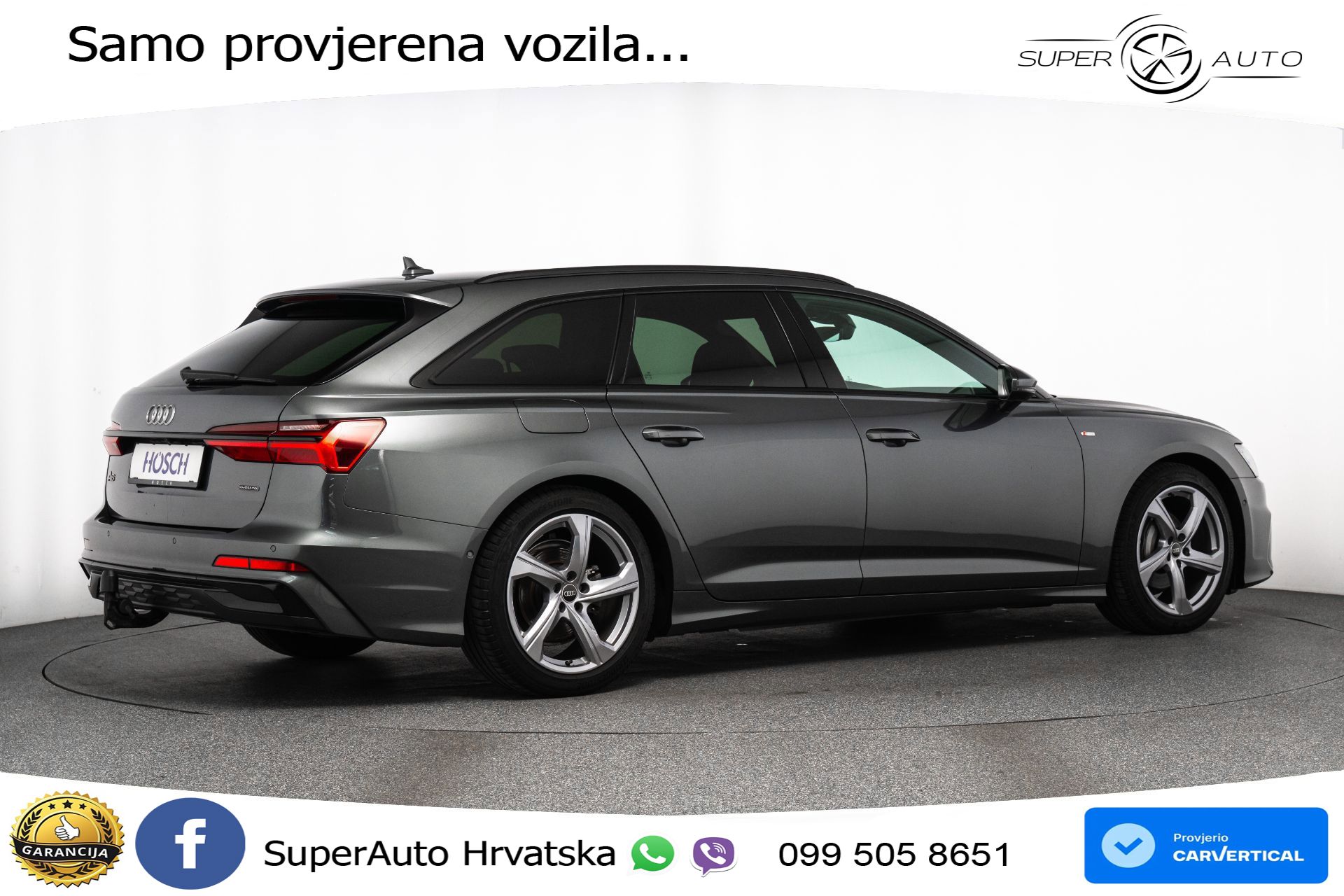 Audi A6 Avant 40 TDI quattro S tronic 2xS line 204 KS, LED+ACC+GR SJED+KAM+VIRT