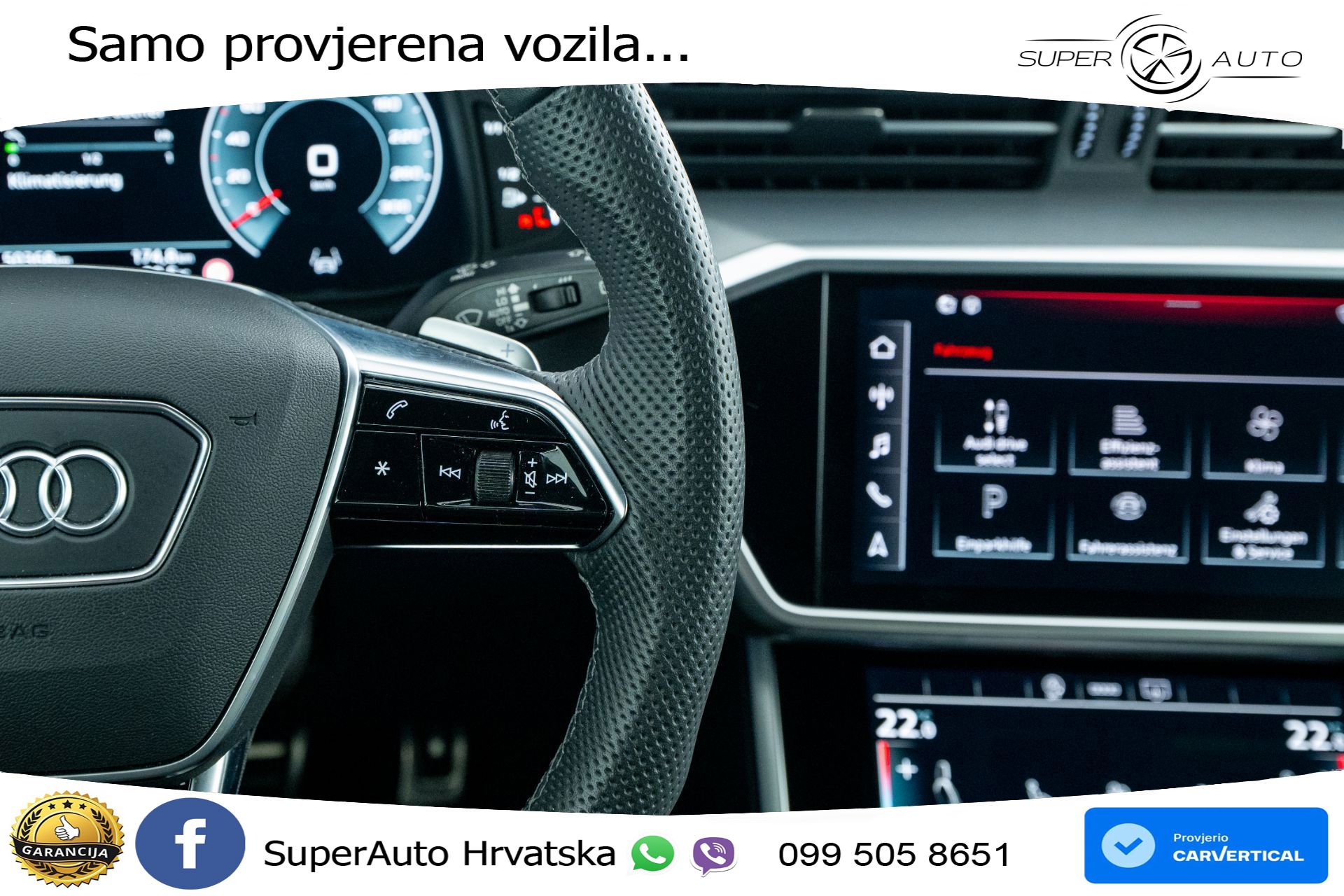 Audi A6 Avant 40 TDI quattro S tronic 2xS line 204 KS, LED+ACC+GR SJED+KAM+VIRT