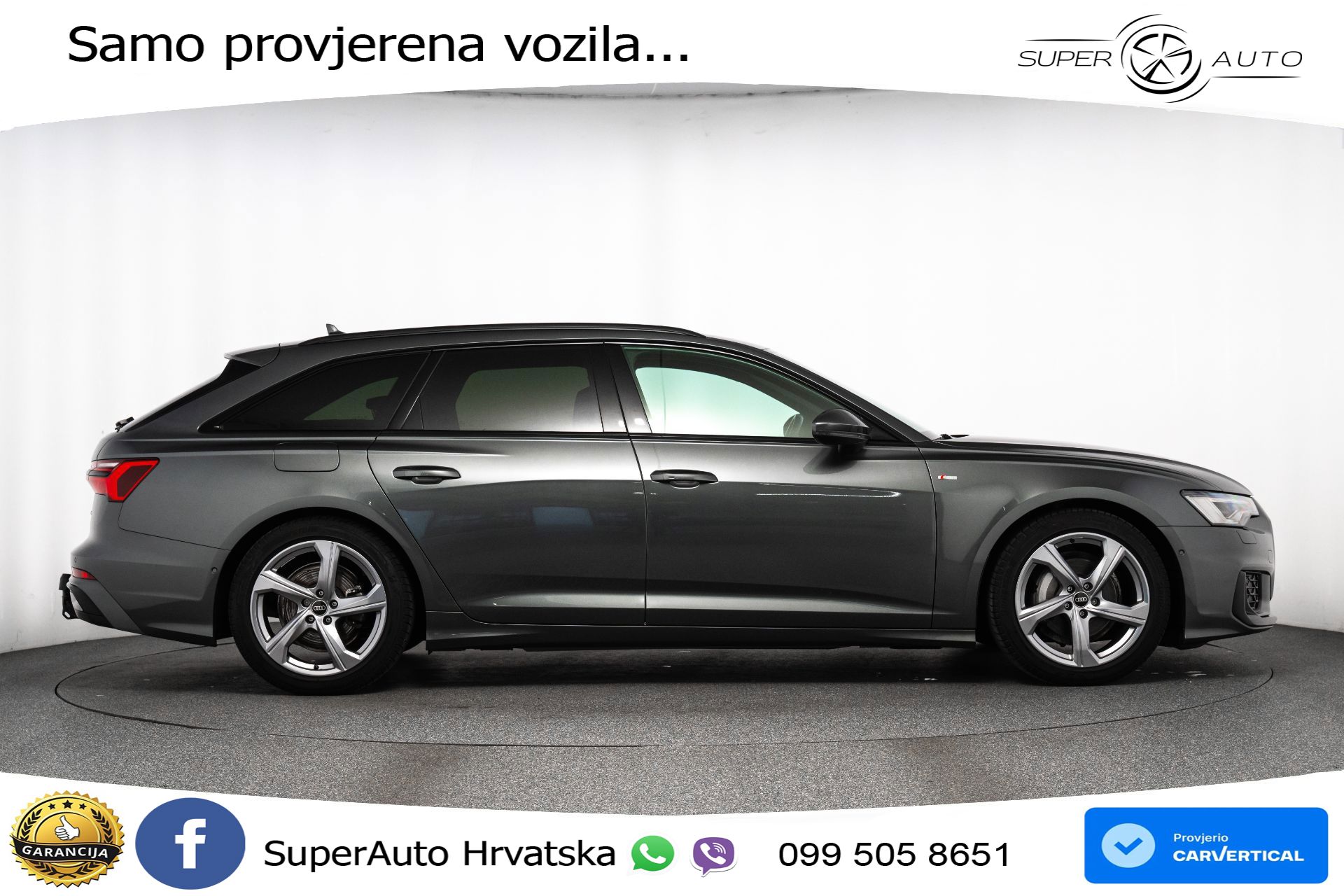 Audi A6 Avant 40 TDI quattro S tronic 2xS line 204 KS, LED+ACC+GR SJED+KAM+VIRT