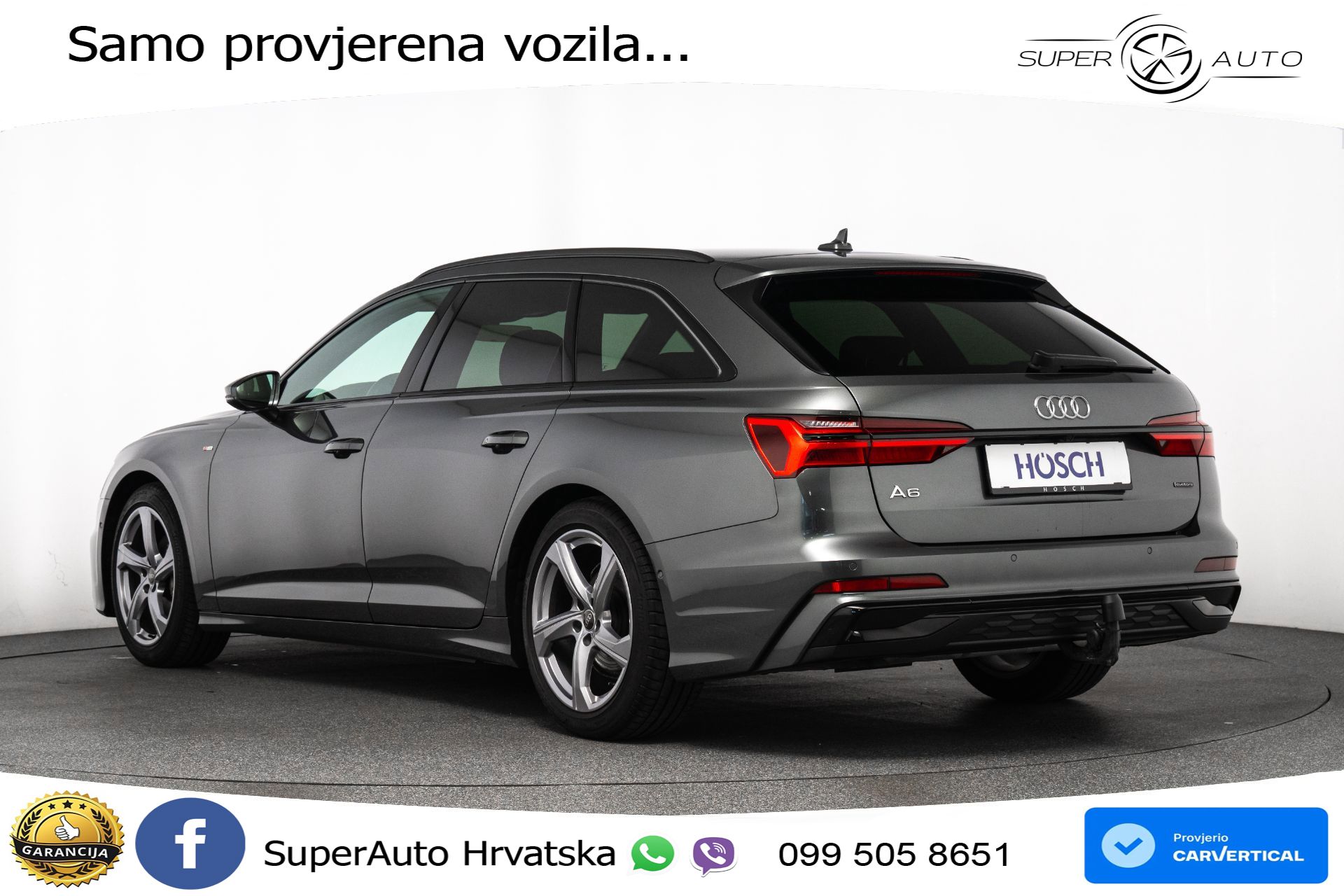 Audi A6 Avant 40 TDI quattro S tronic 2xS line 204 KS, LED+ACC+GR SJED+KAM+VIRT