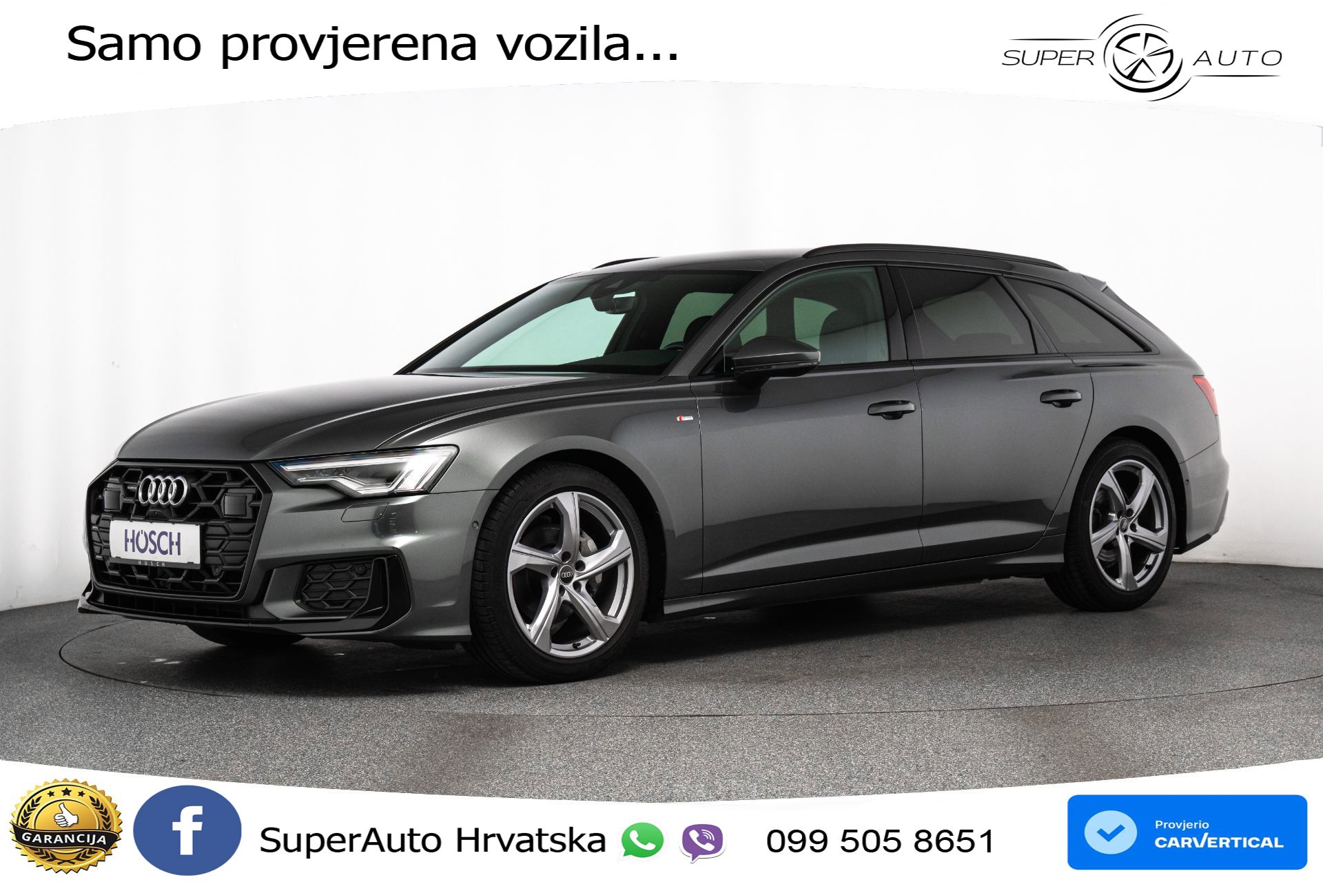 Audi A6 Avant 40 TDI quattro S tronic 2xS line 204 KS, LED+ACC+GR SJED+KAM+VIRT