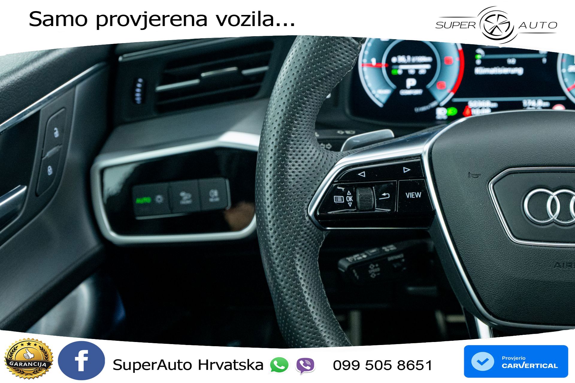 Audi A6 Avant 40 TDI quattro S tronic 2xS line 204 KS, LED+ACC+GR SJED+KAM+VIRT