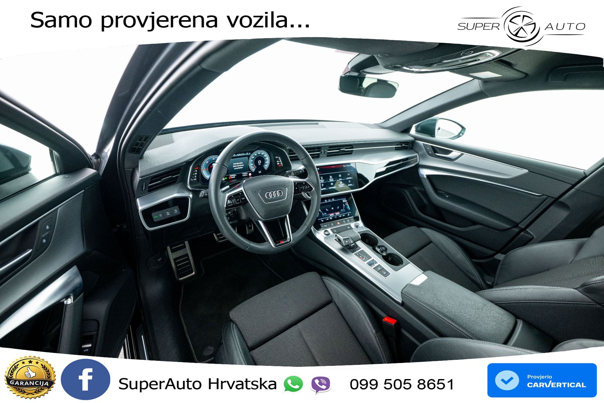 Audi A6 Avant 40 TDI quattro S tronic 2xS line 204 KS, LED+ACC+GR SJED+KAM+VIRT